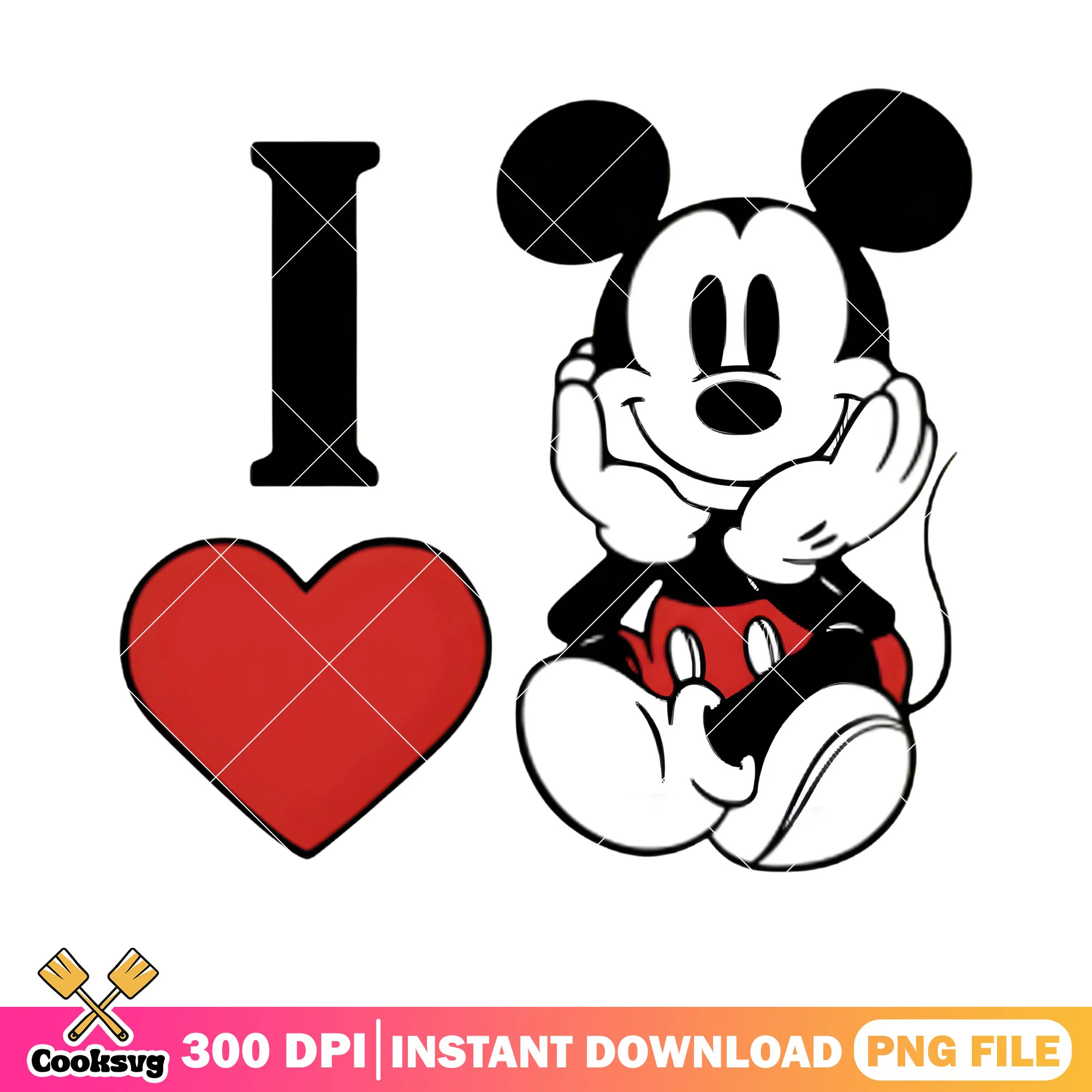 Mickey mouse valentine heart png, love vibes png, disney valentine png