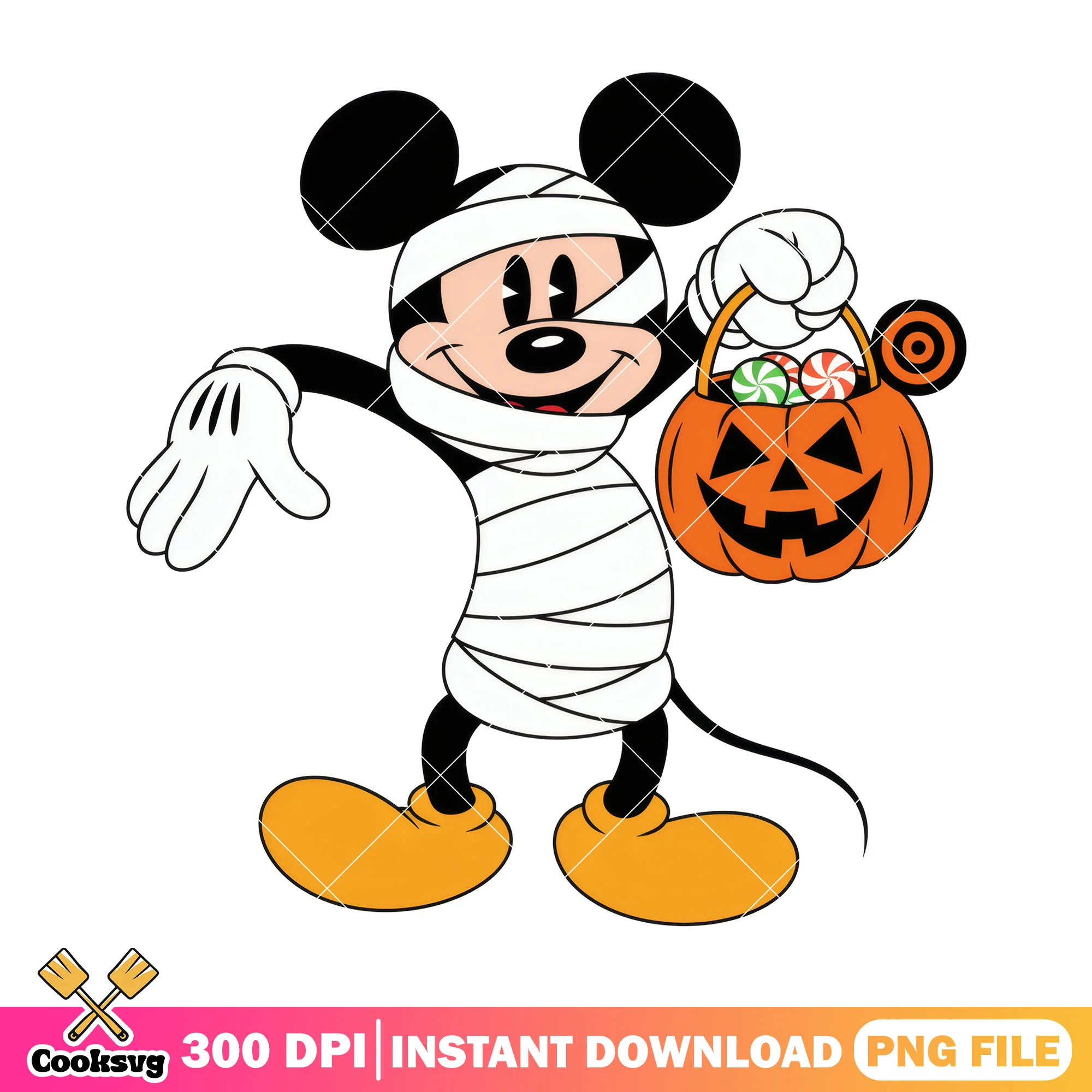 Mickey mummy candy png, halloween candy png, mickey mouse png