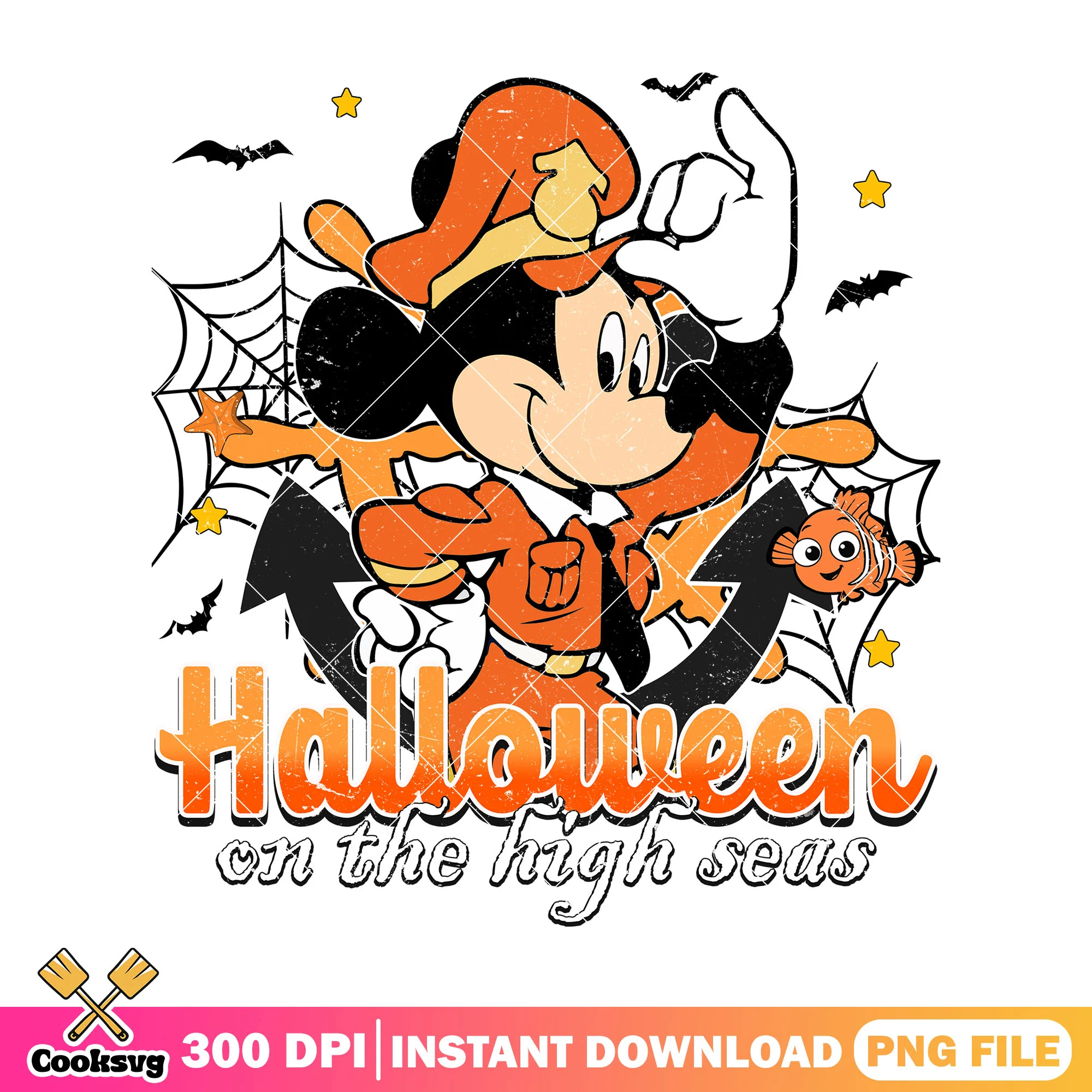 Mickey ocean halloween png, mickey halloween png, disney mickey png