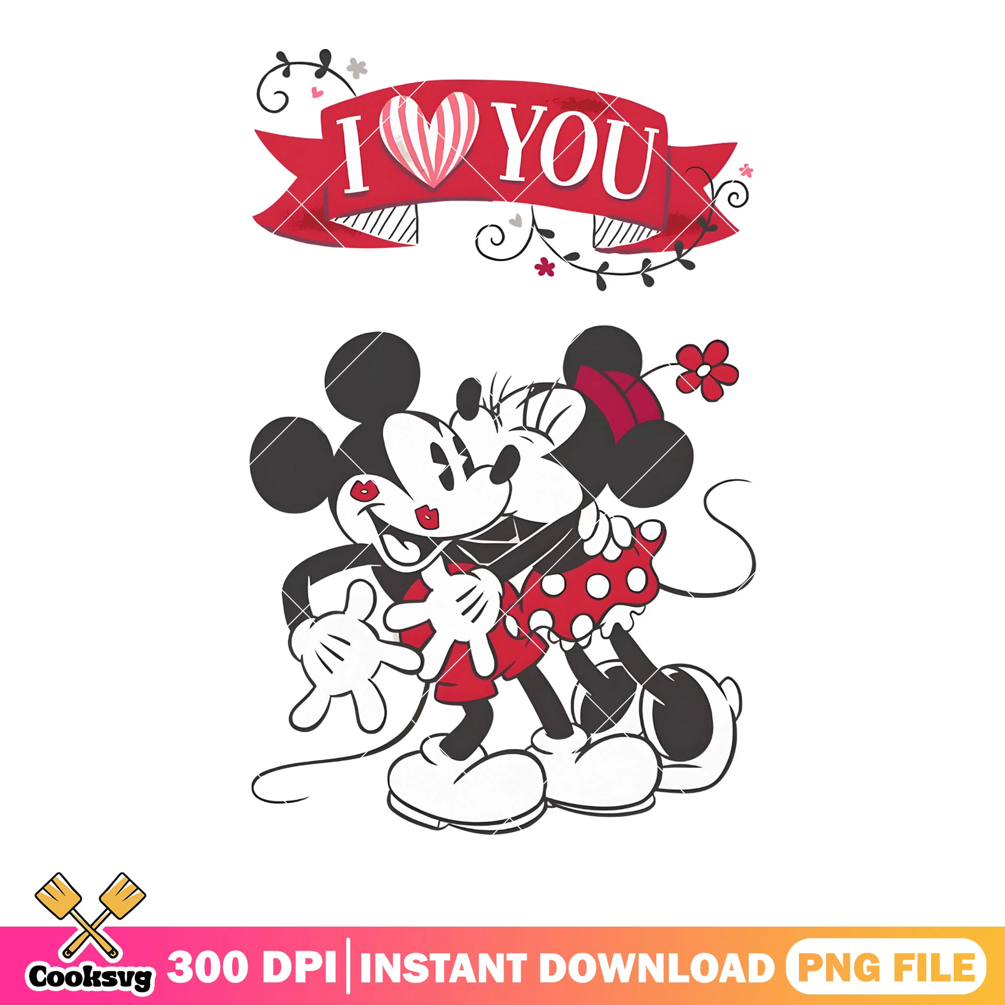 Minnie love mickey valentine png, valentine day png, minnie mouse png