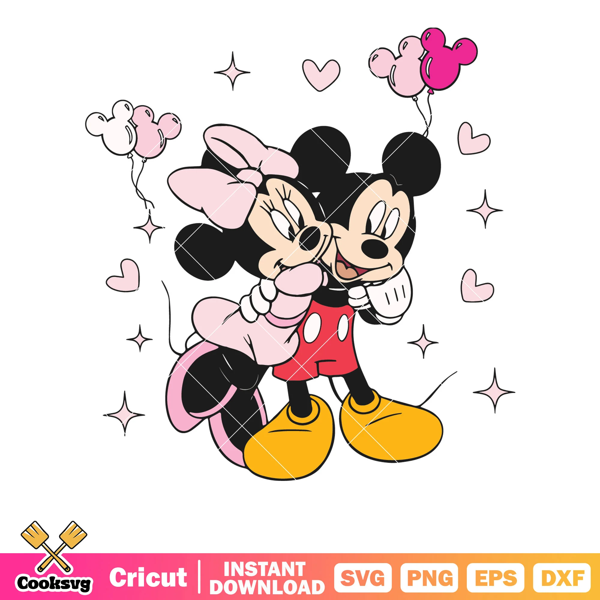 Minnie love mickey valentine svg, mickey valentine svg, love valentine svg