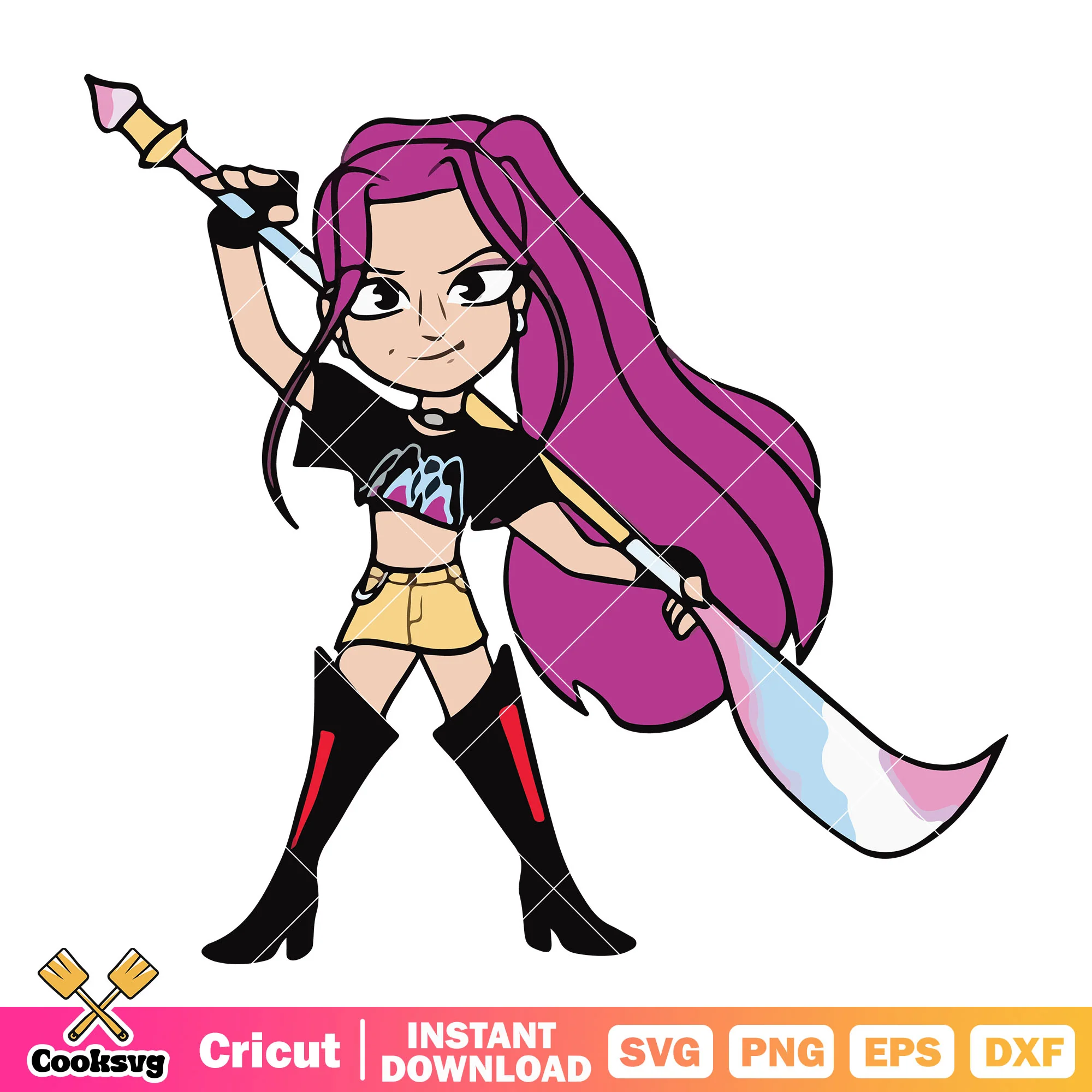 Mira kpop hunters svg, mira huntrix svg, kpop demon hunters svg
