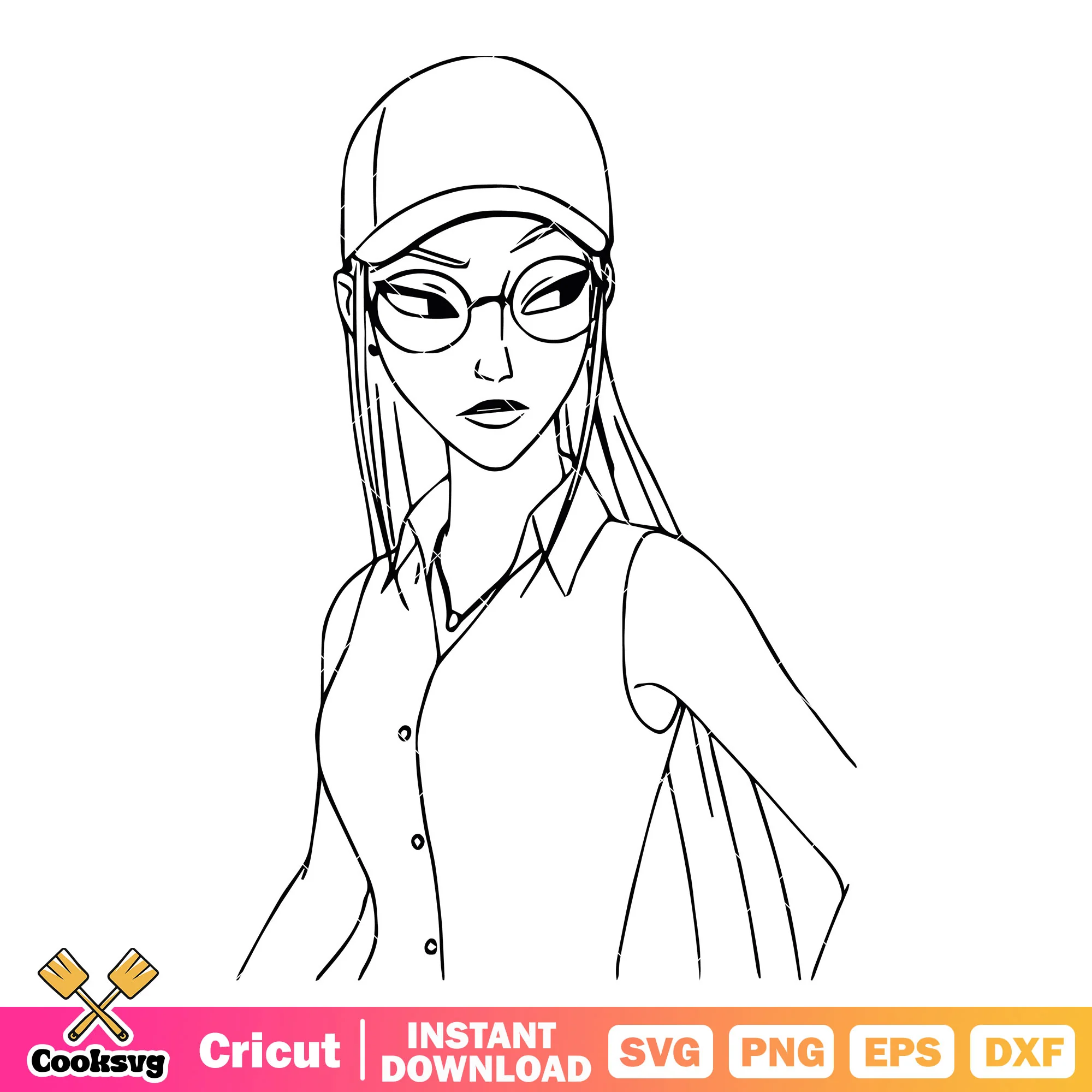 Mira normal costume svg, mira huntrix svg, kpop demon hunters svg