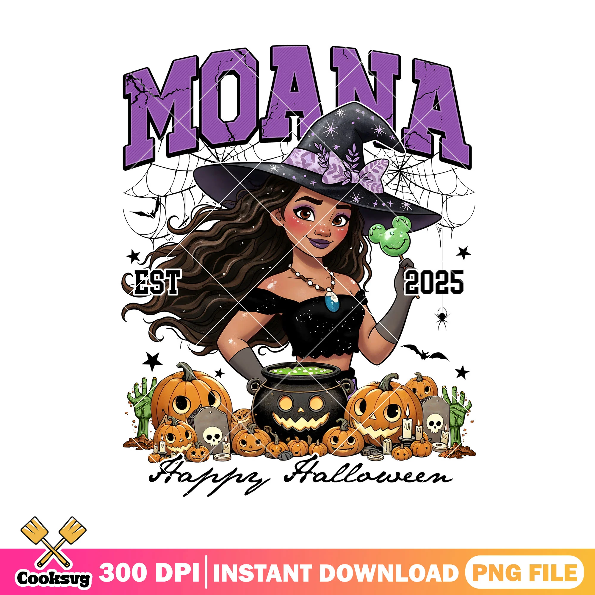 Moana cosplay the witch png, halloween happy png, disney character png