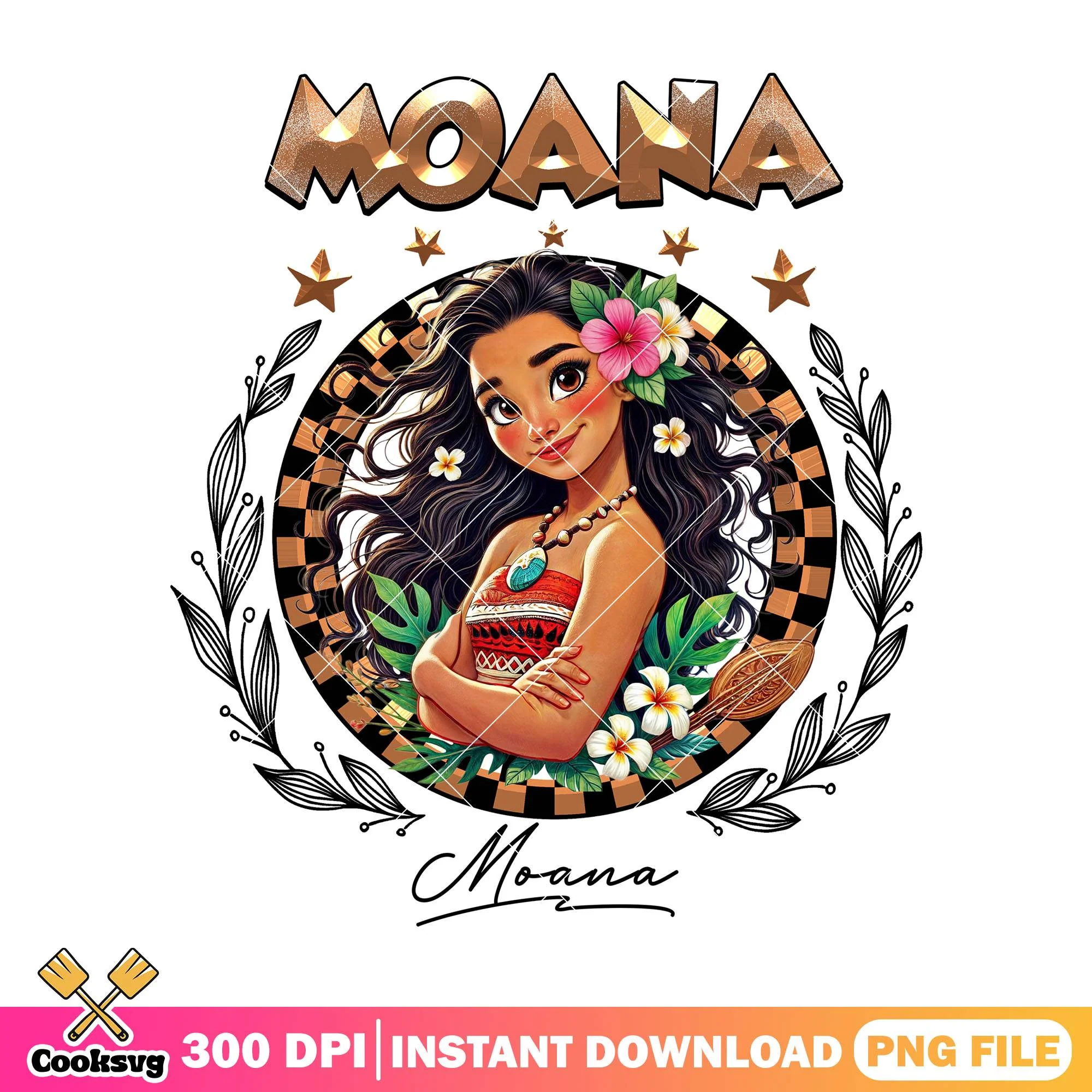 Moana signature png, disney moana png, disney princess png