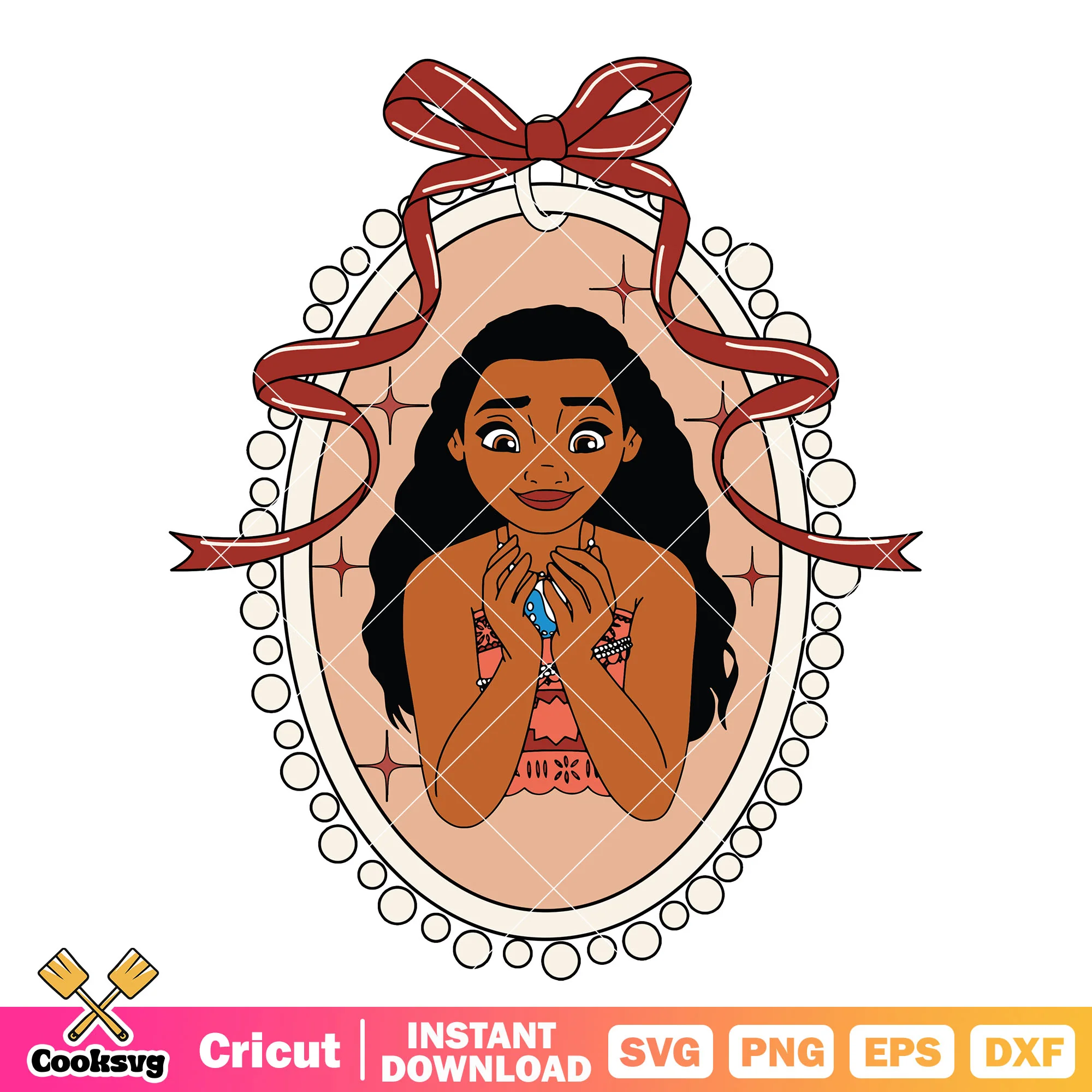 Moana the princess and bow tie mirror png, disney princess moana png