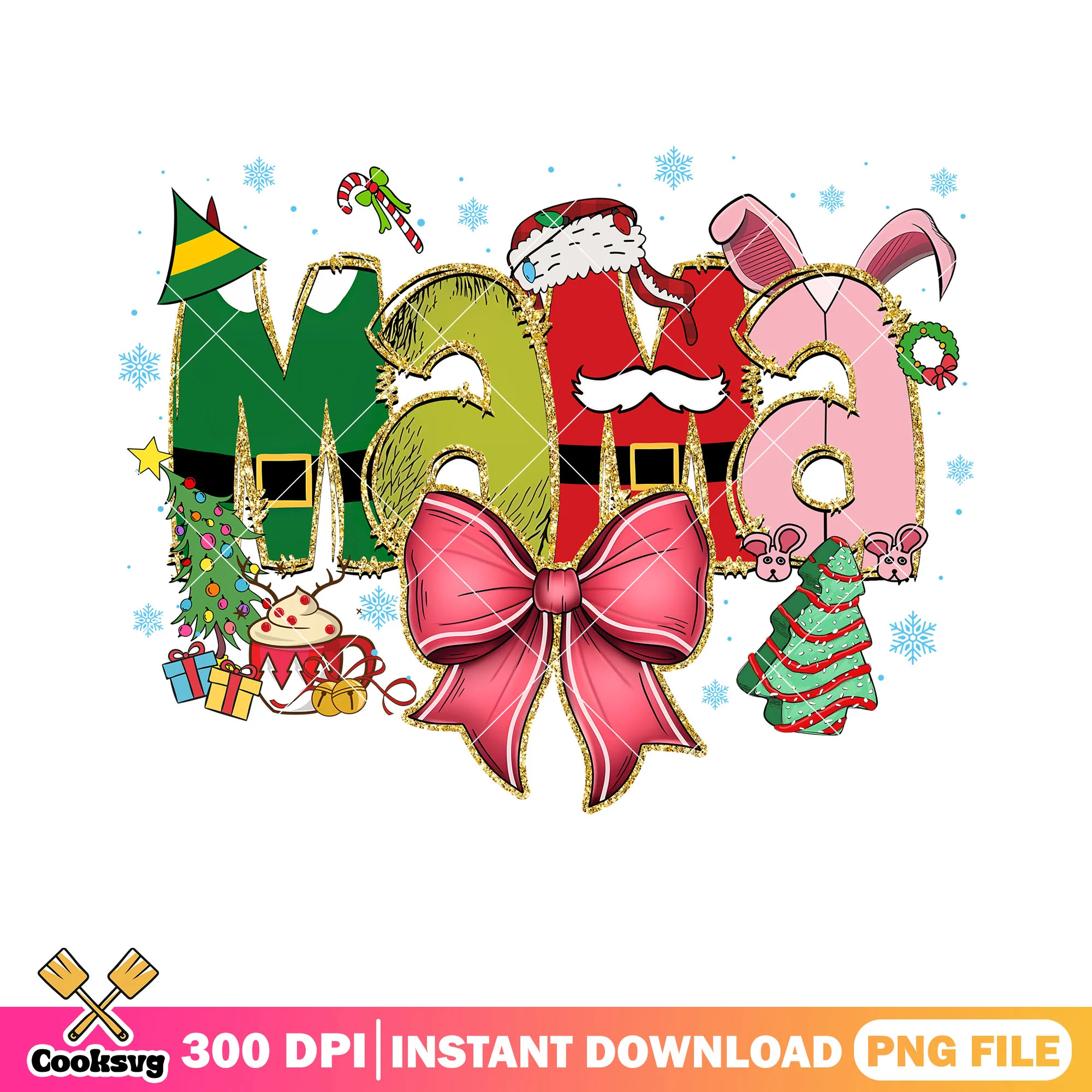 Mother days christmas gifts png, merry christmas png, Christmas tree png