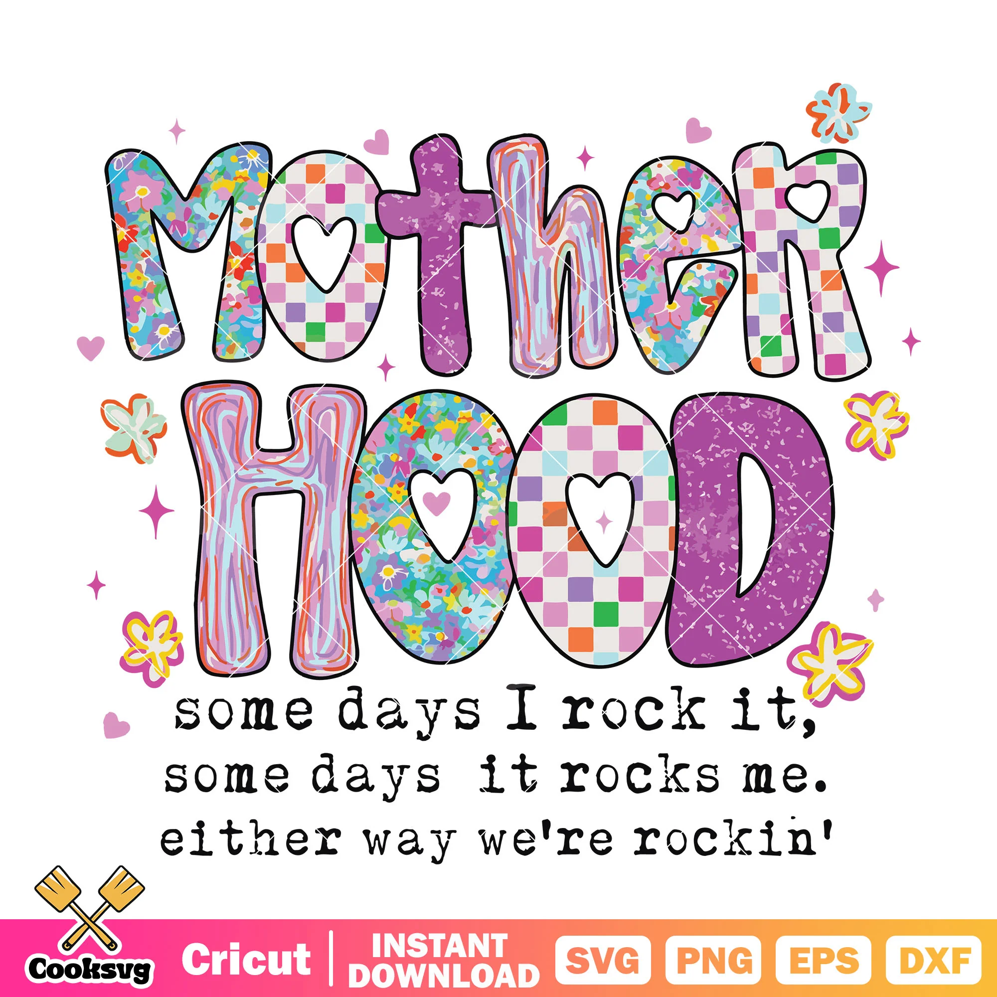 Mother hood some day I rock it svg, mother day svg, mother hood svg