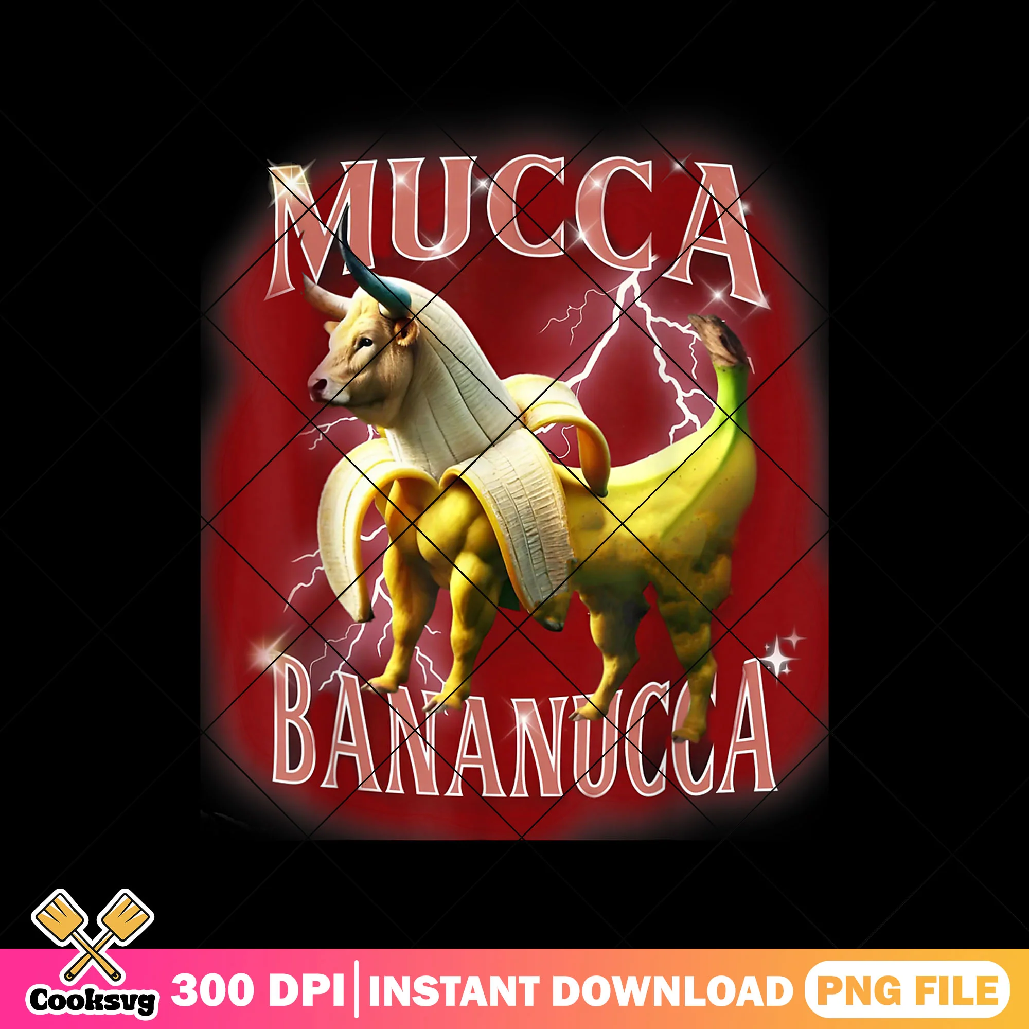 Mucca bananucca dog brainrot png, dog brainrot png, italia brainrot png