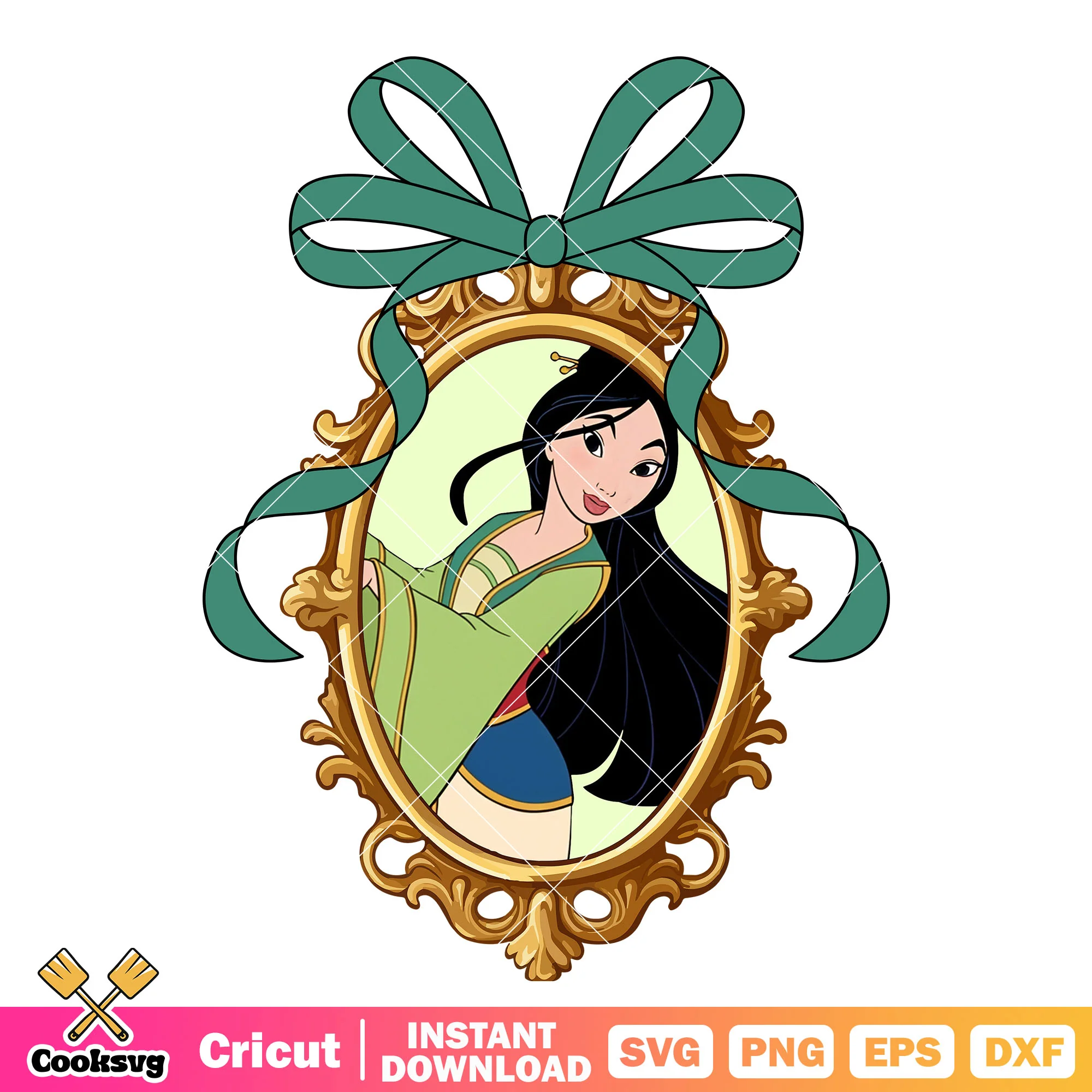 Mulan Princess and Disney Mirror PNG, Disney Princess Mirror PNG