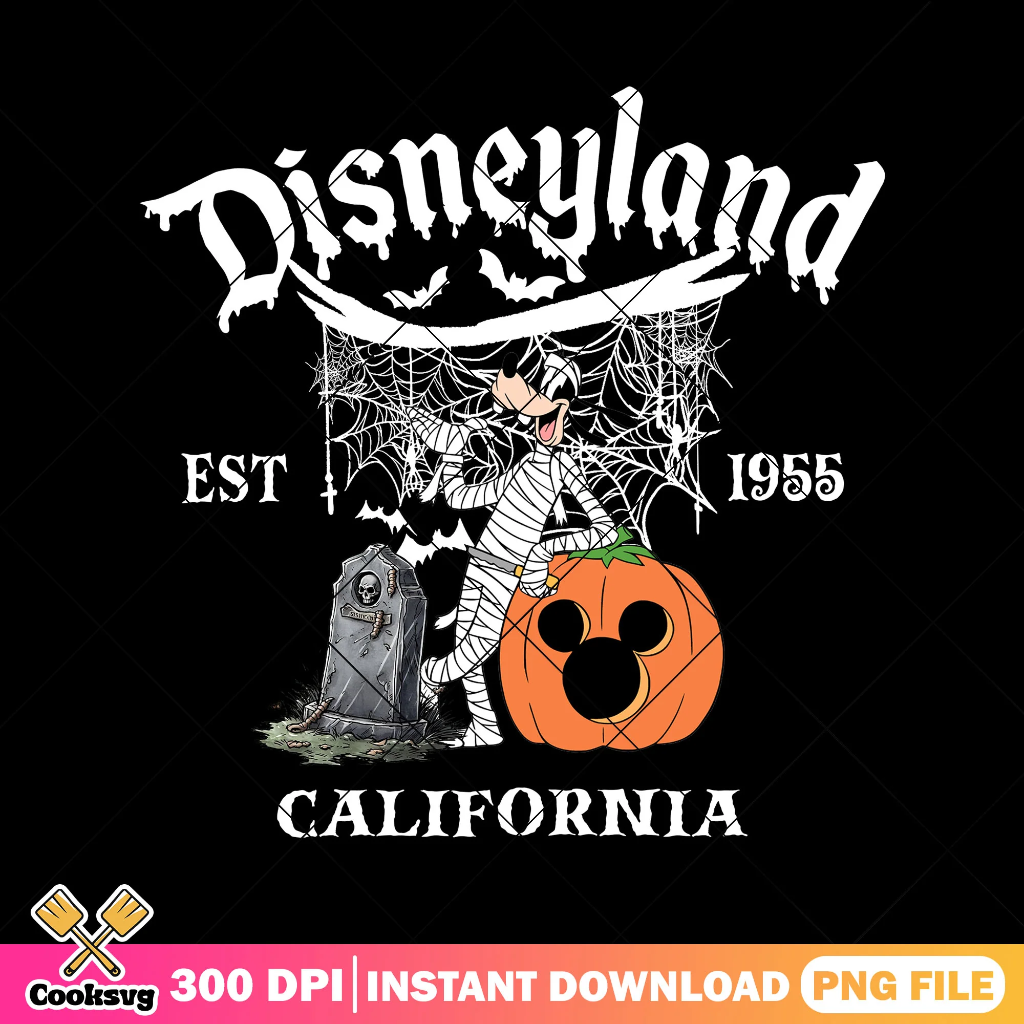 Mummy goofy design png, halloween cute png, goofy cartoon png