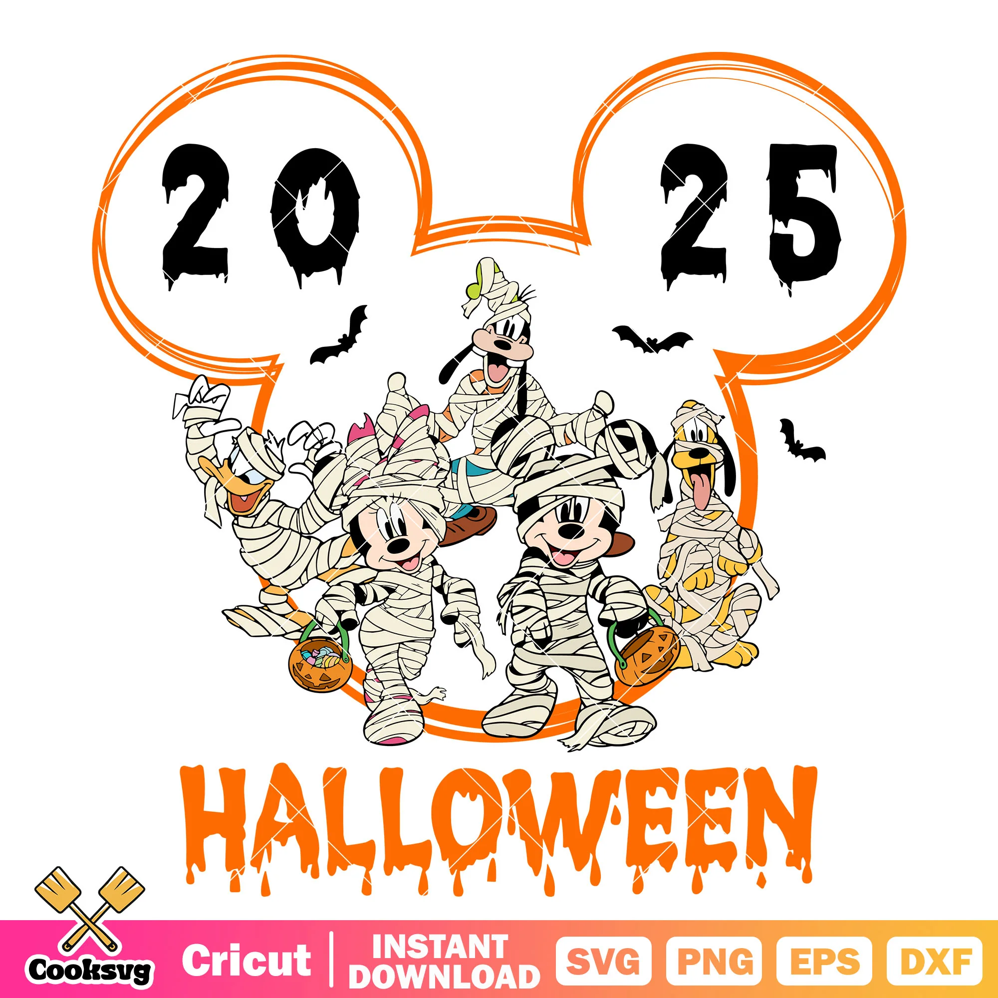 Mummy mickey halloween svg, mickey mummy svg, mickey halloween svg