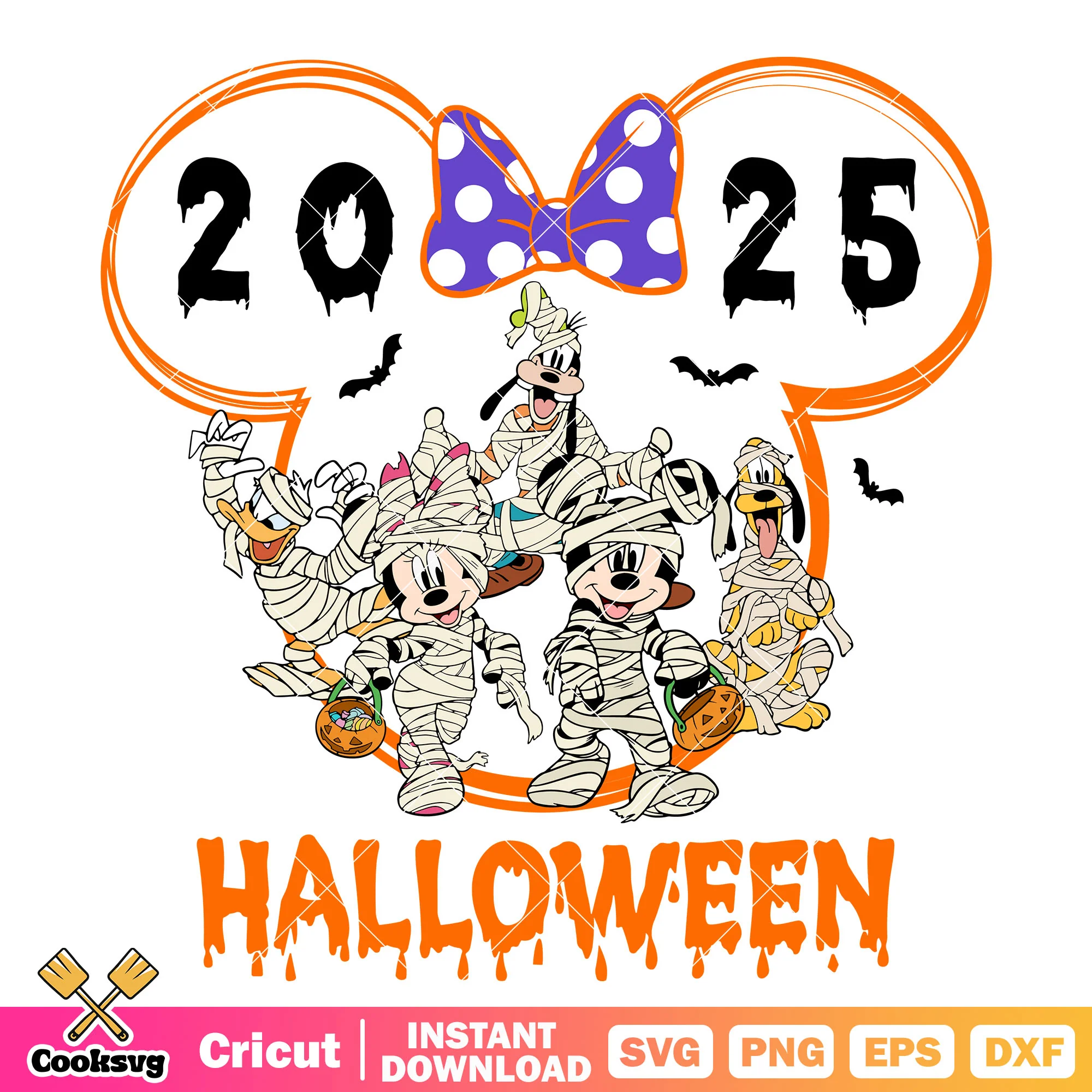 Mummy minnie halloween svg, minnie mummy svg, minnie halloween svg