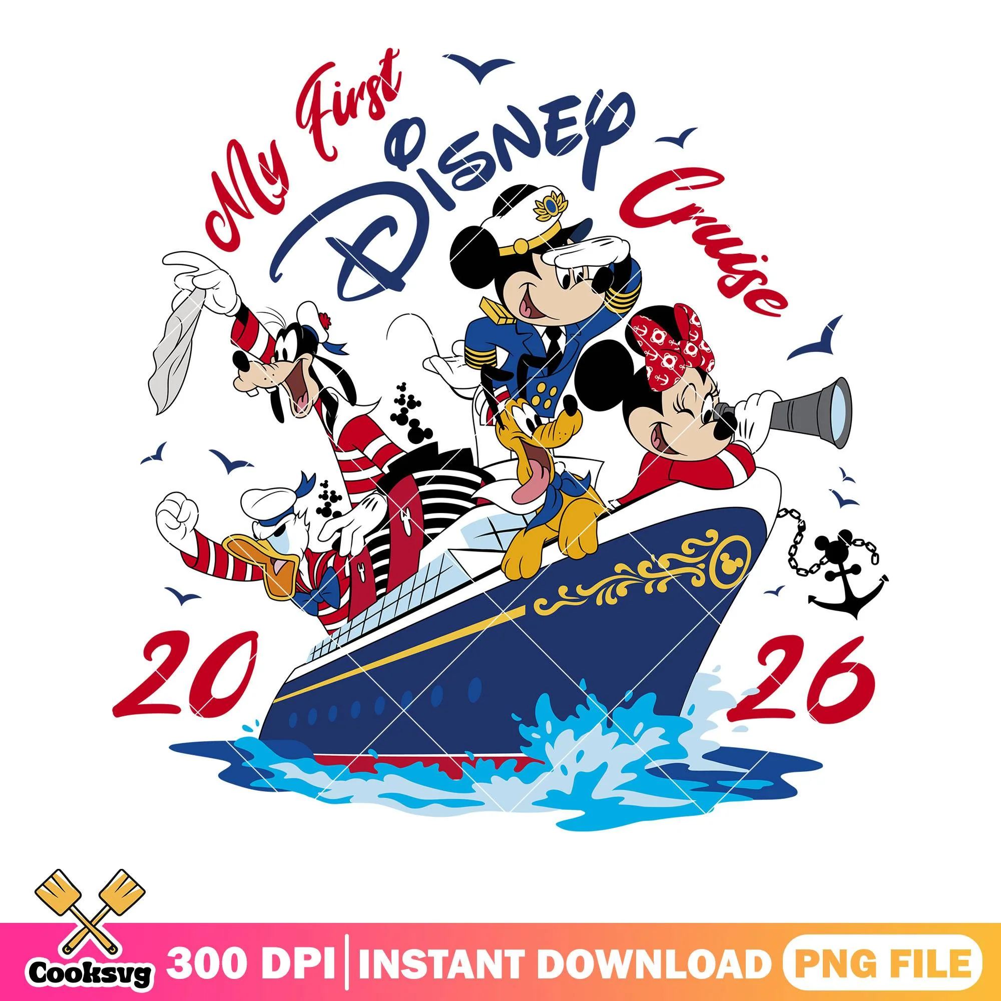 My first disney cruise 2026 png, disneyland vacation png, disney cruise png