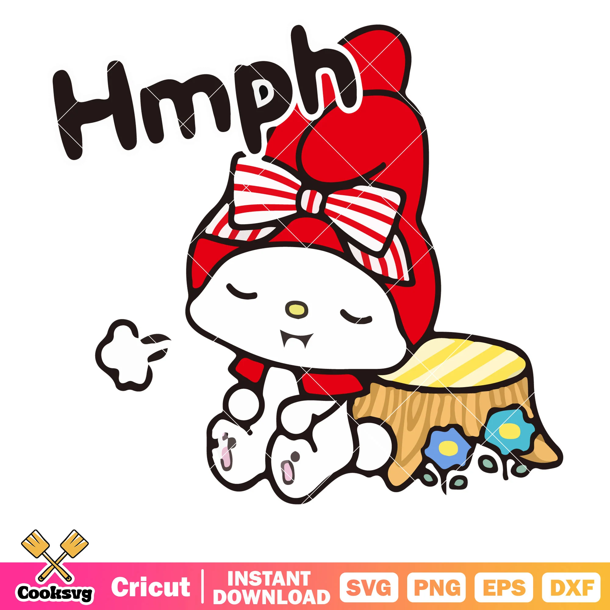 My melody red svg, hello kitty svg, sanrio characters cartoon svg