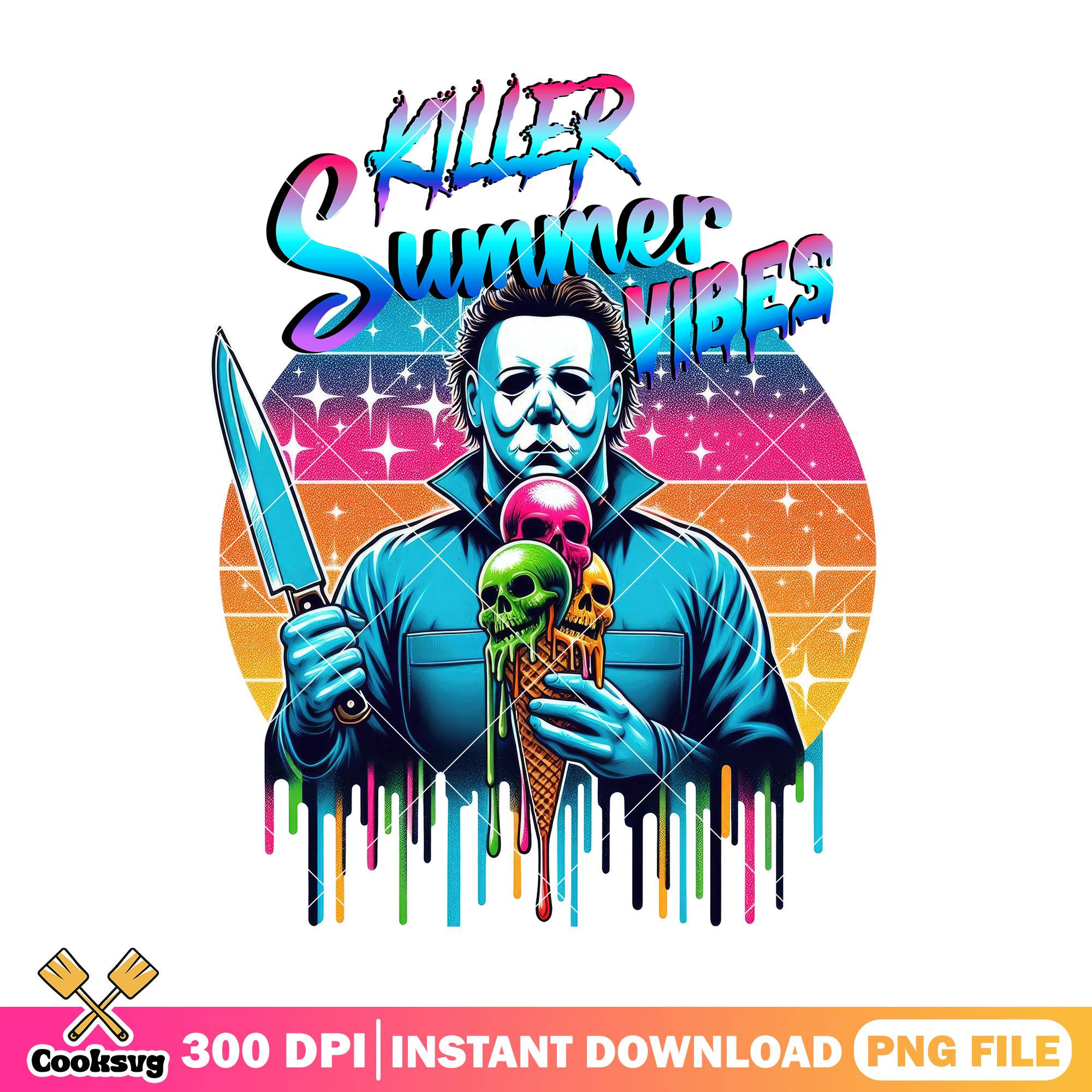 Myers killer summer vibes png, michael myers png, halloween kills png