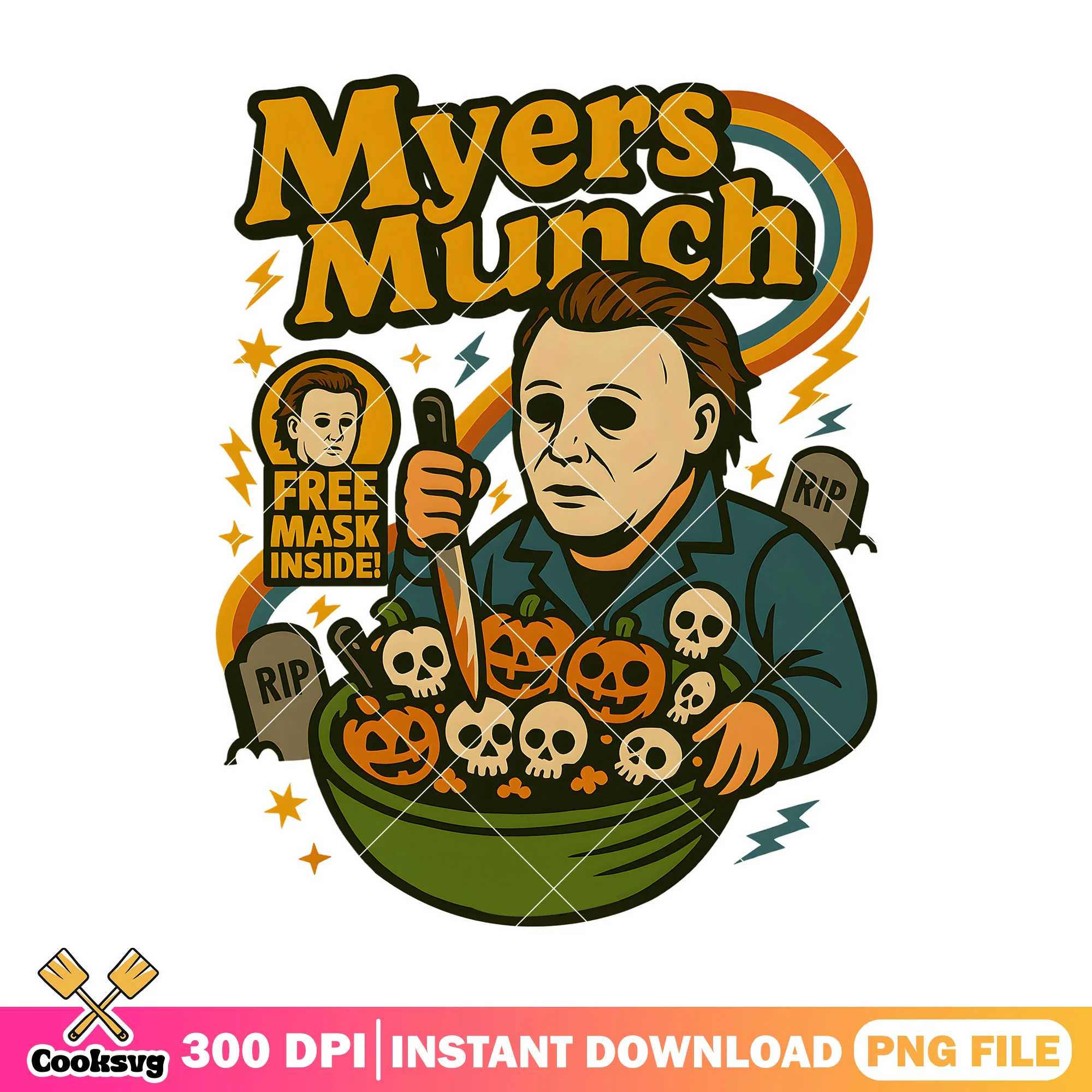 Myers munch pumpkin png, Michael Myers png, horror movies png