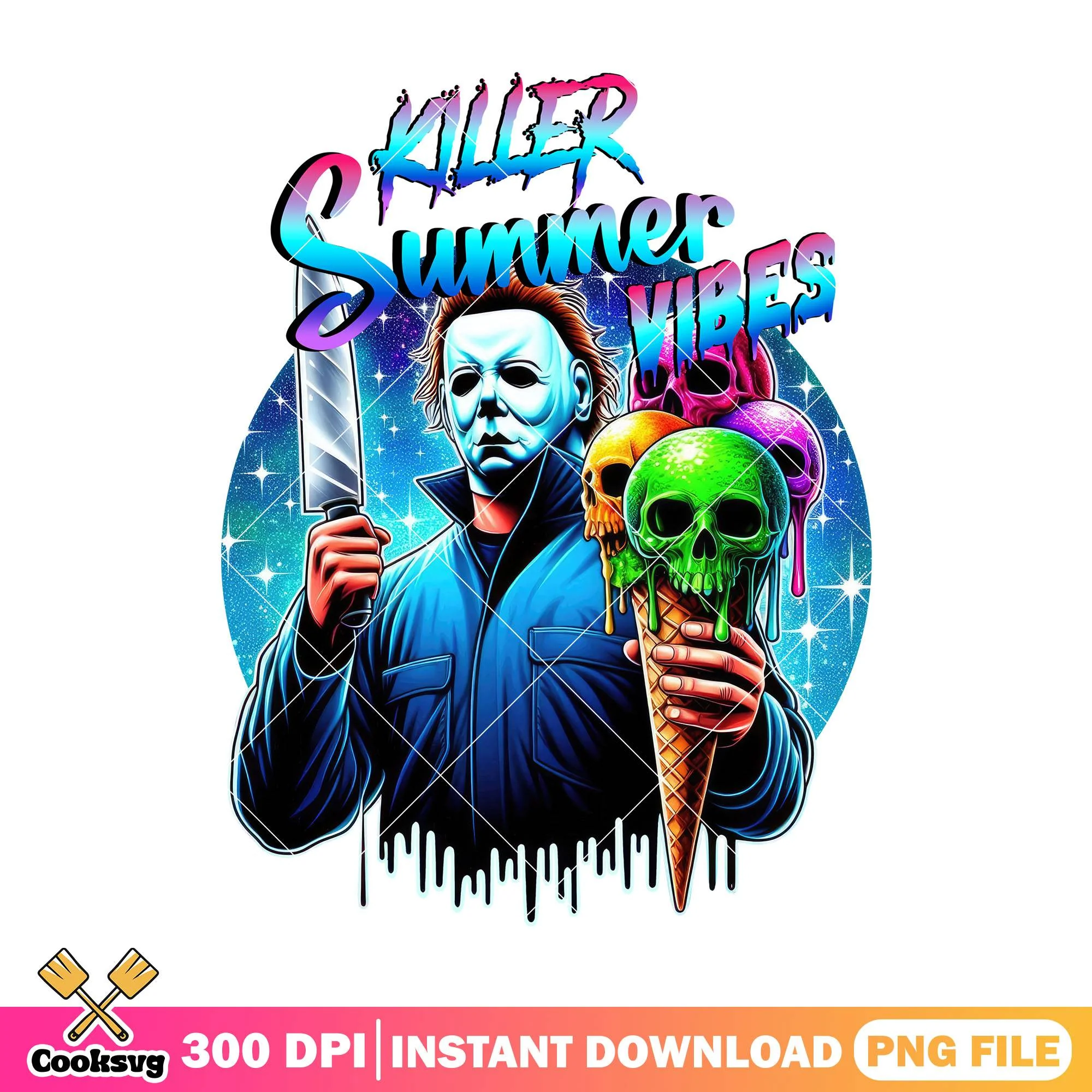Myers summer vibes png, michael myers png, halloween kills png
