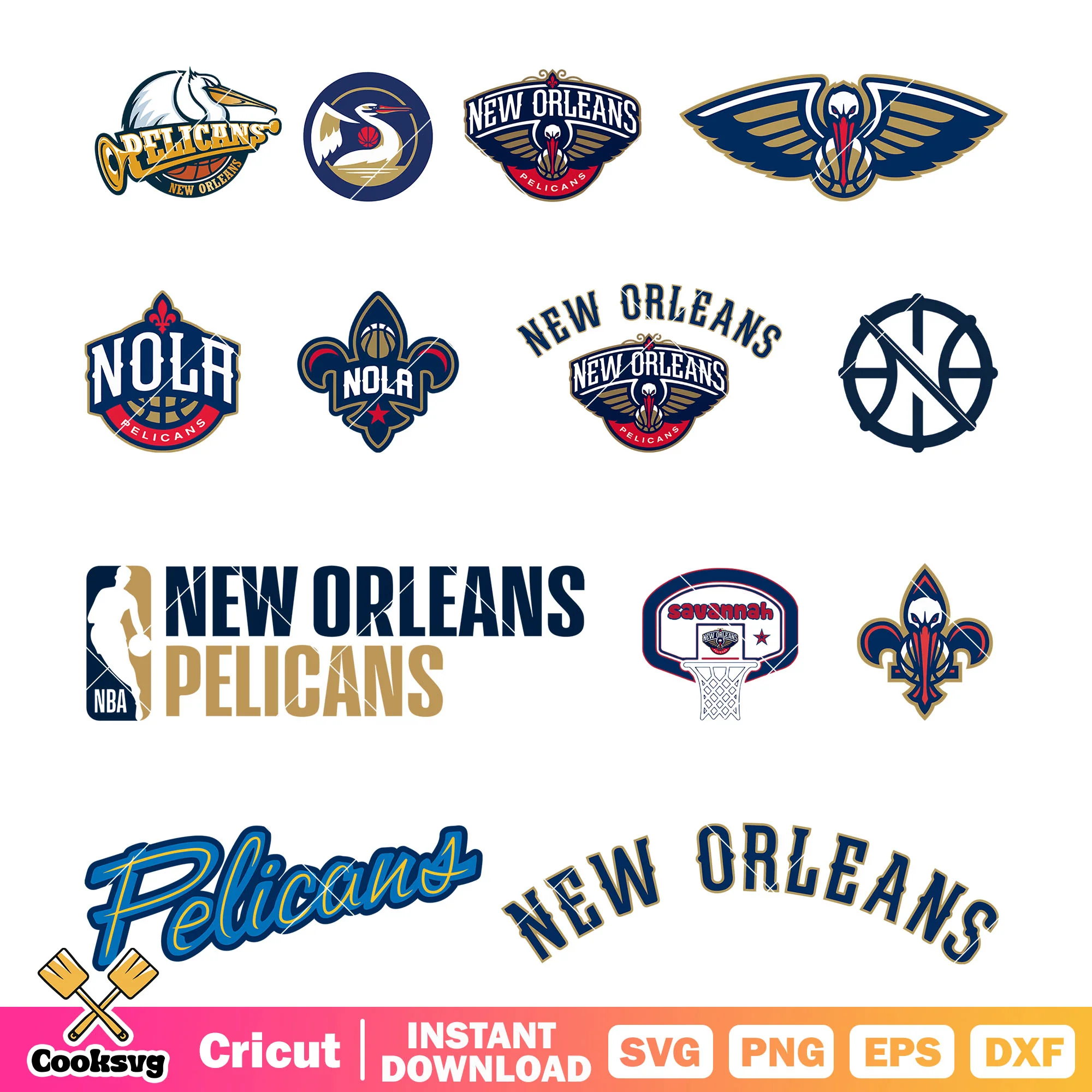 New Orleans Pelican logo nba bundle svg, nba teams svg