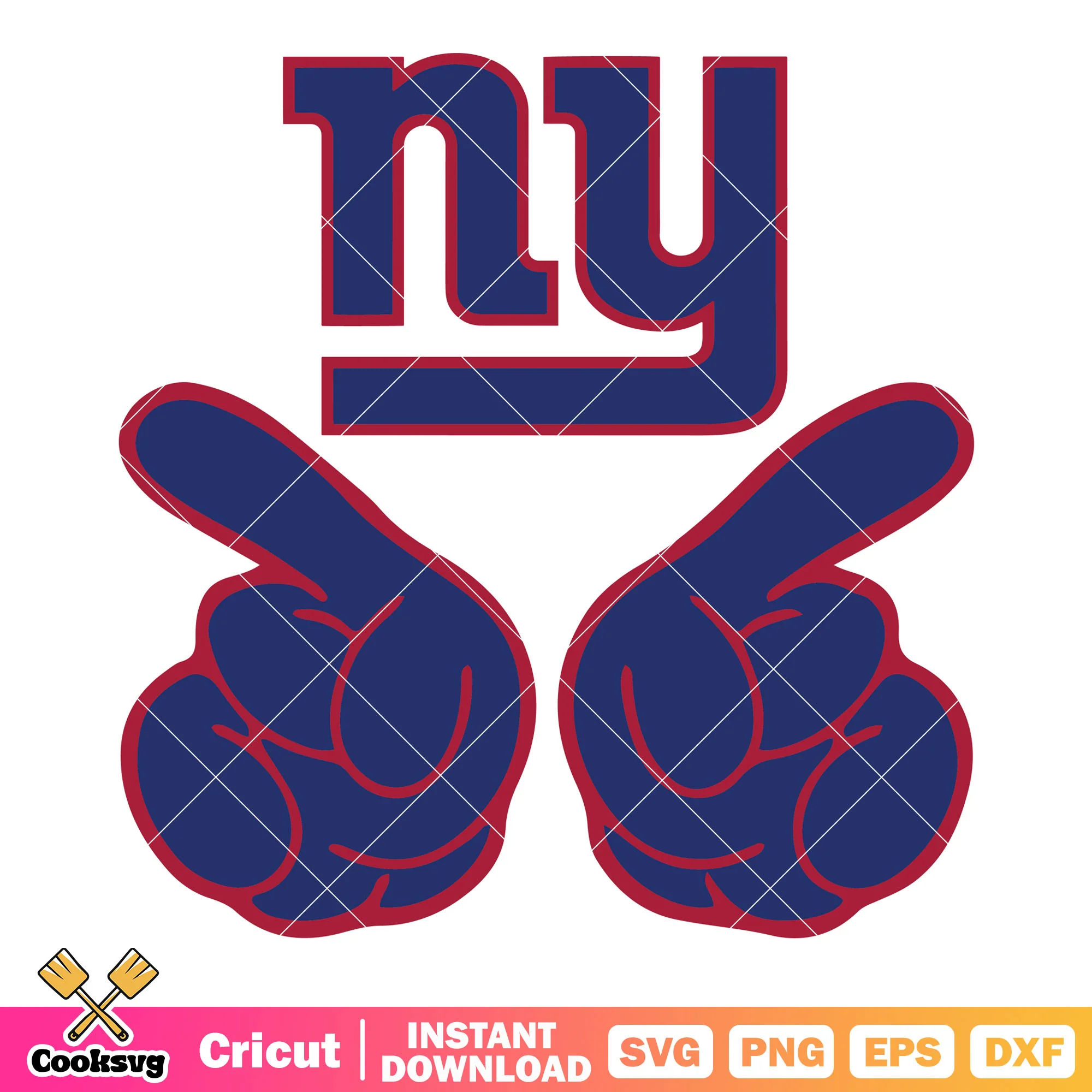 New york blue finger svg, new york giants svg, MetLife Stadium svg