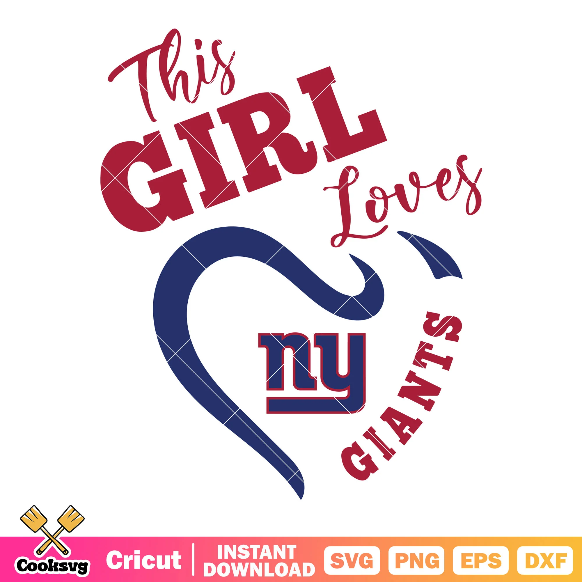 New york girl love giants team svg, giants team svg, new york svg
