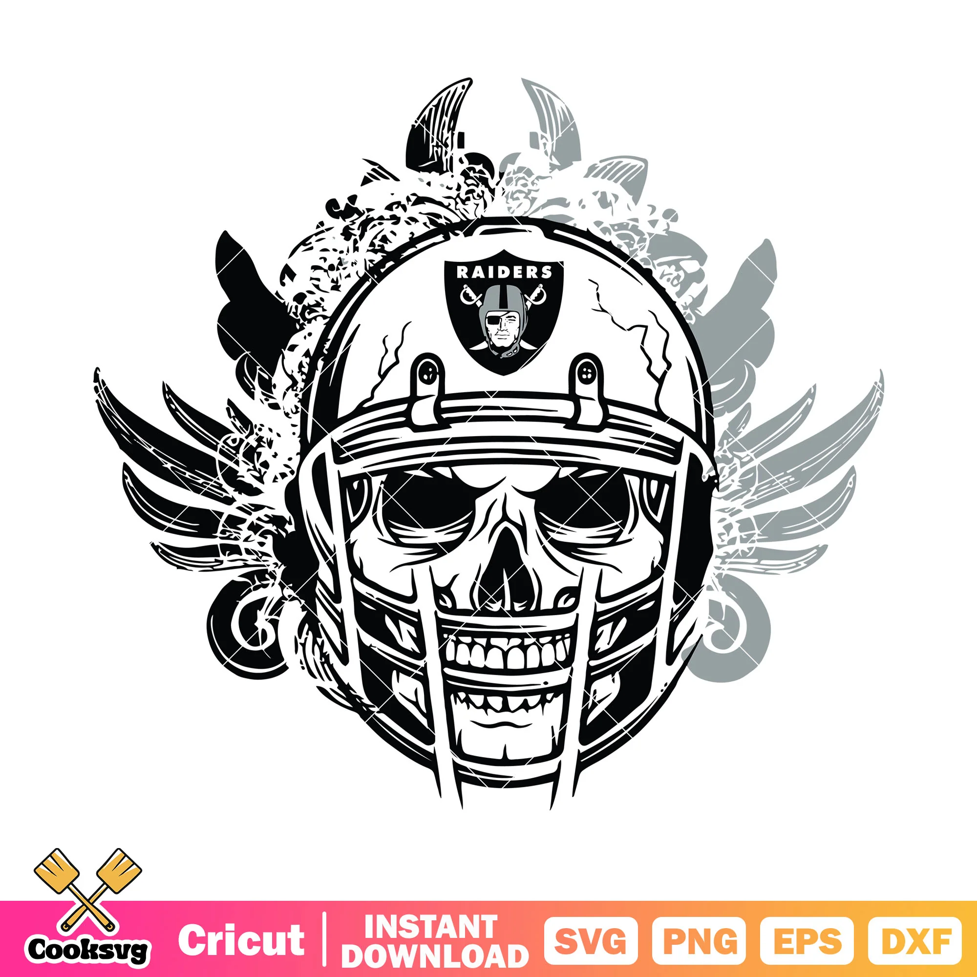 NFl football raiders skull svg, nfl division svg, oakland raiders svg