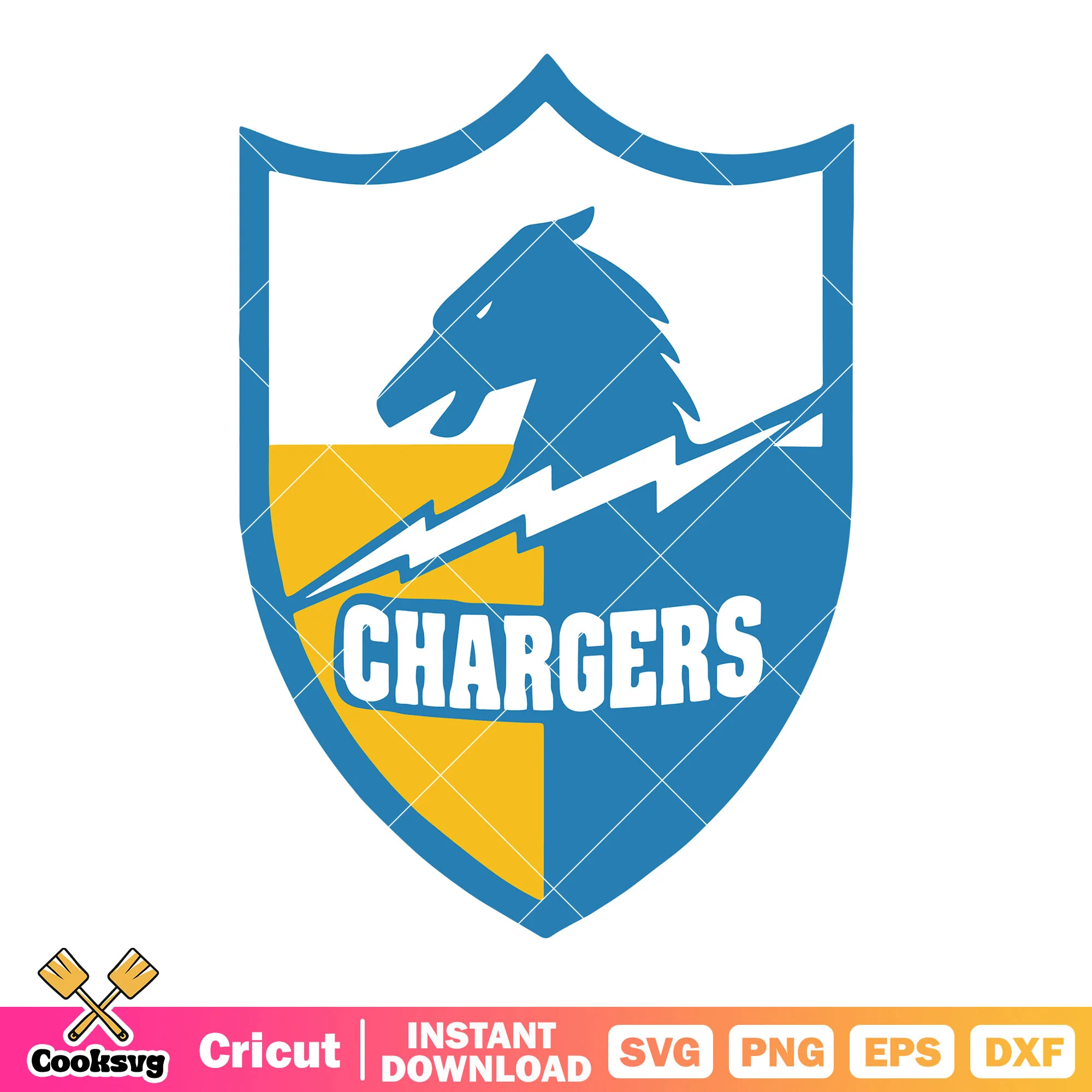 NFL LA team chargers svg, Los angeles chargers svg, afc west svg