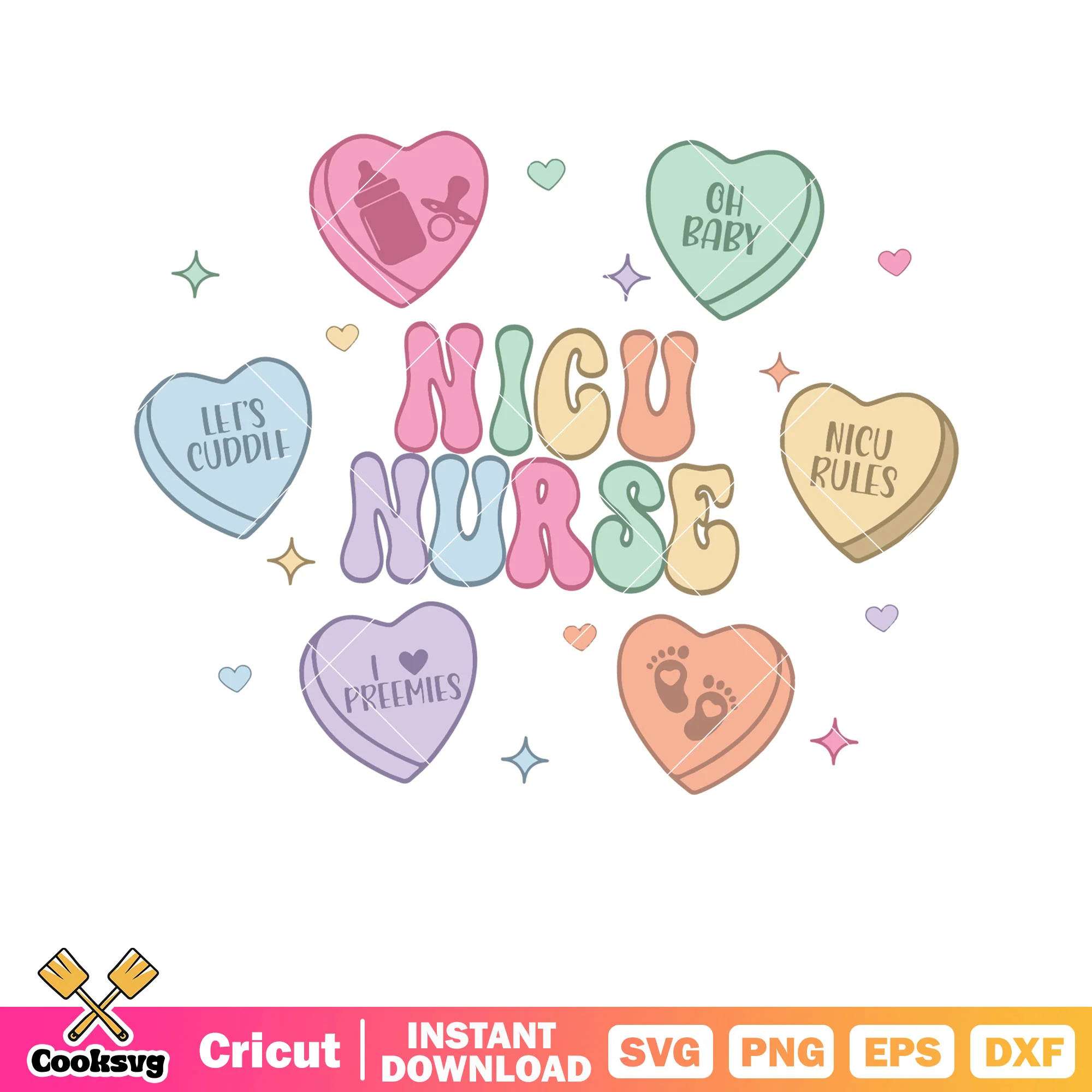Nicu nurse valentine vibes svg, nurse valentine svg, love valentine svg