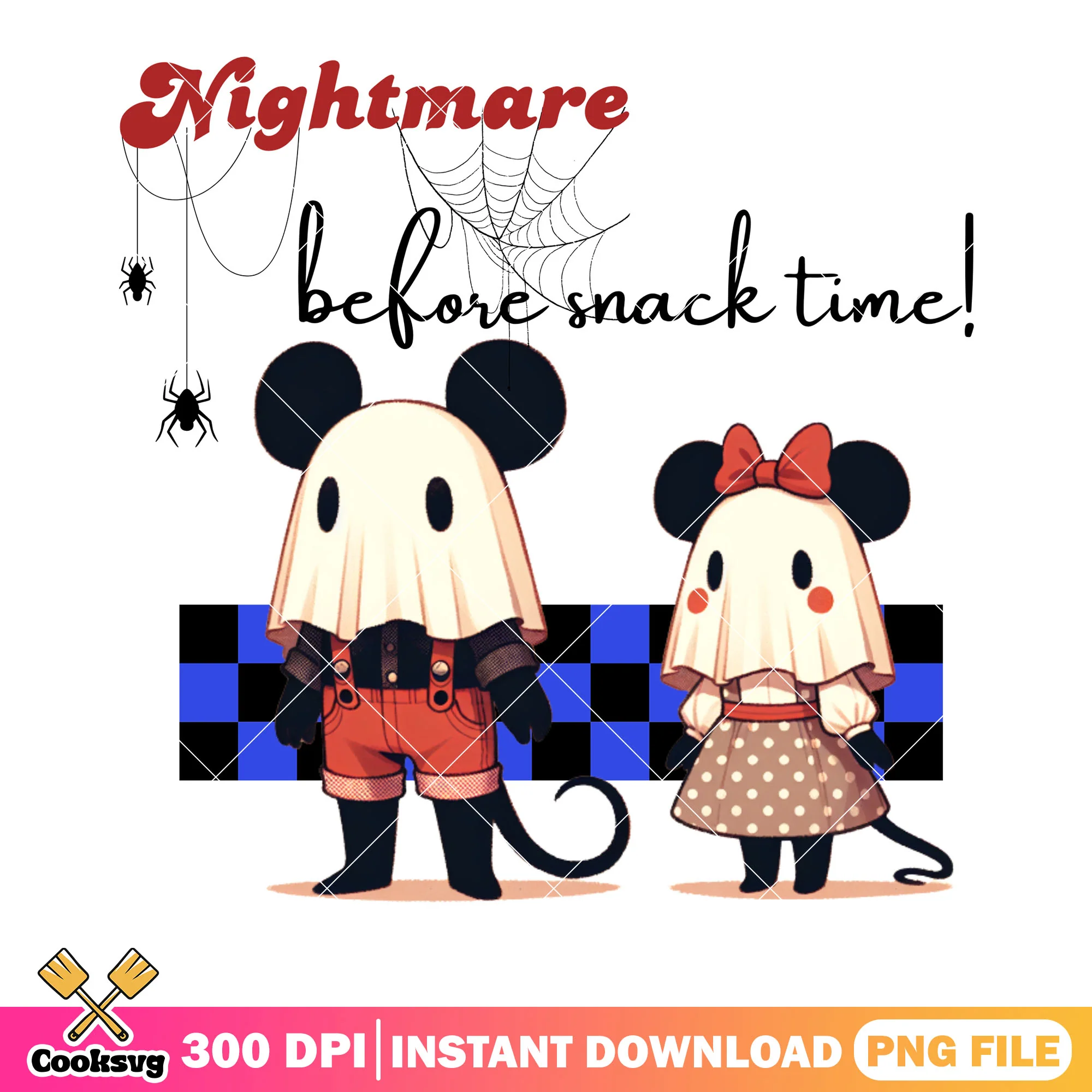 Nightmare before snack time png, ghost costume png, spider web png