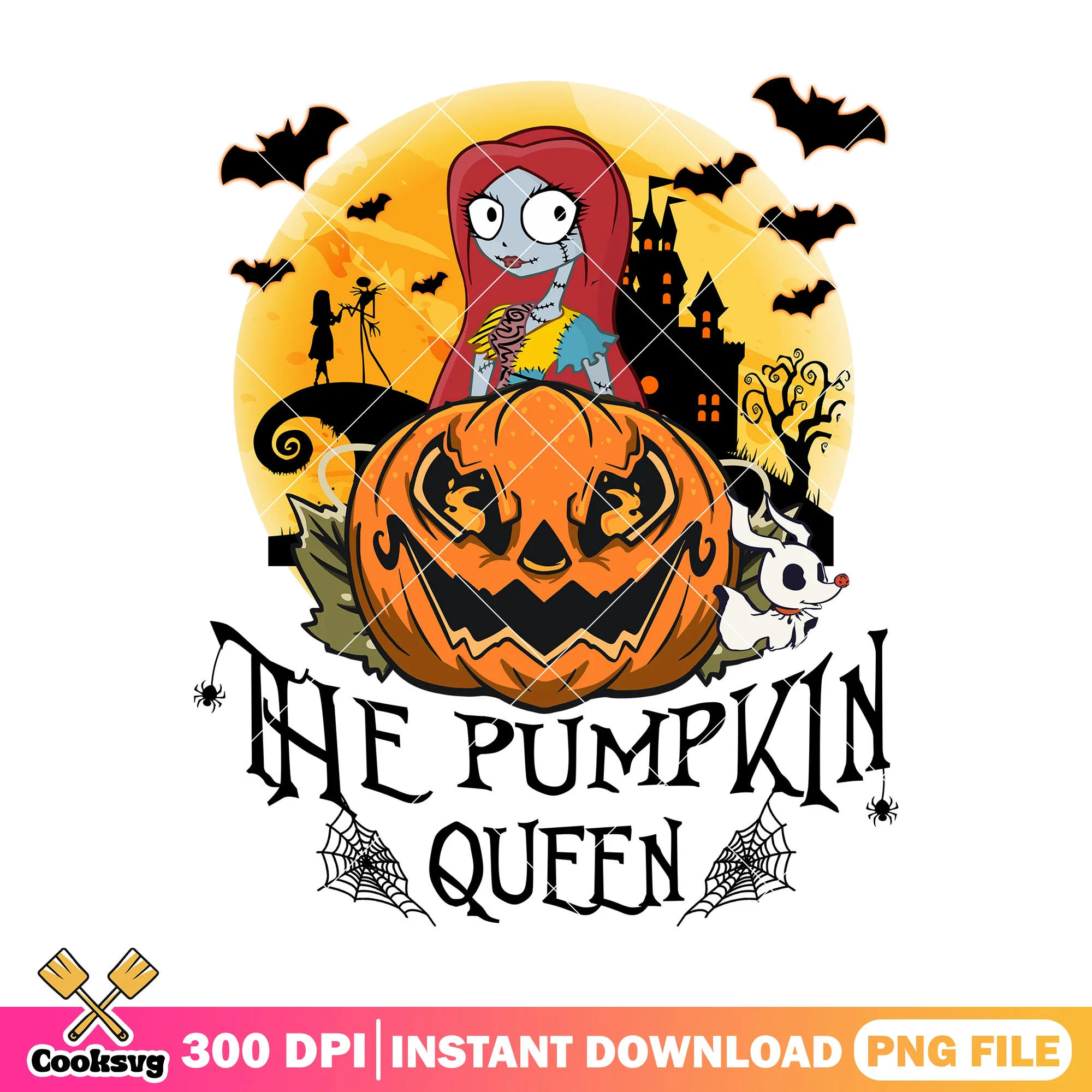 Nightmare sally halloween png, sally halloween png, horror sally png