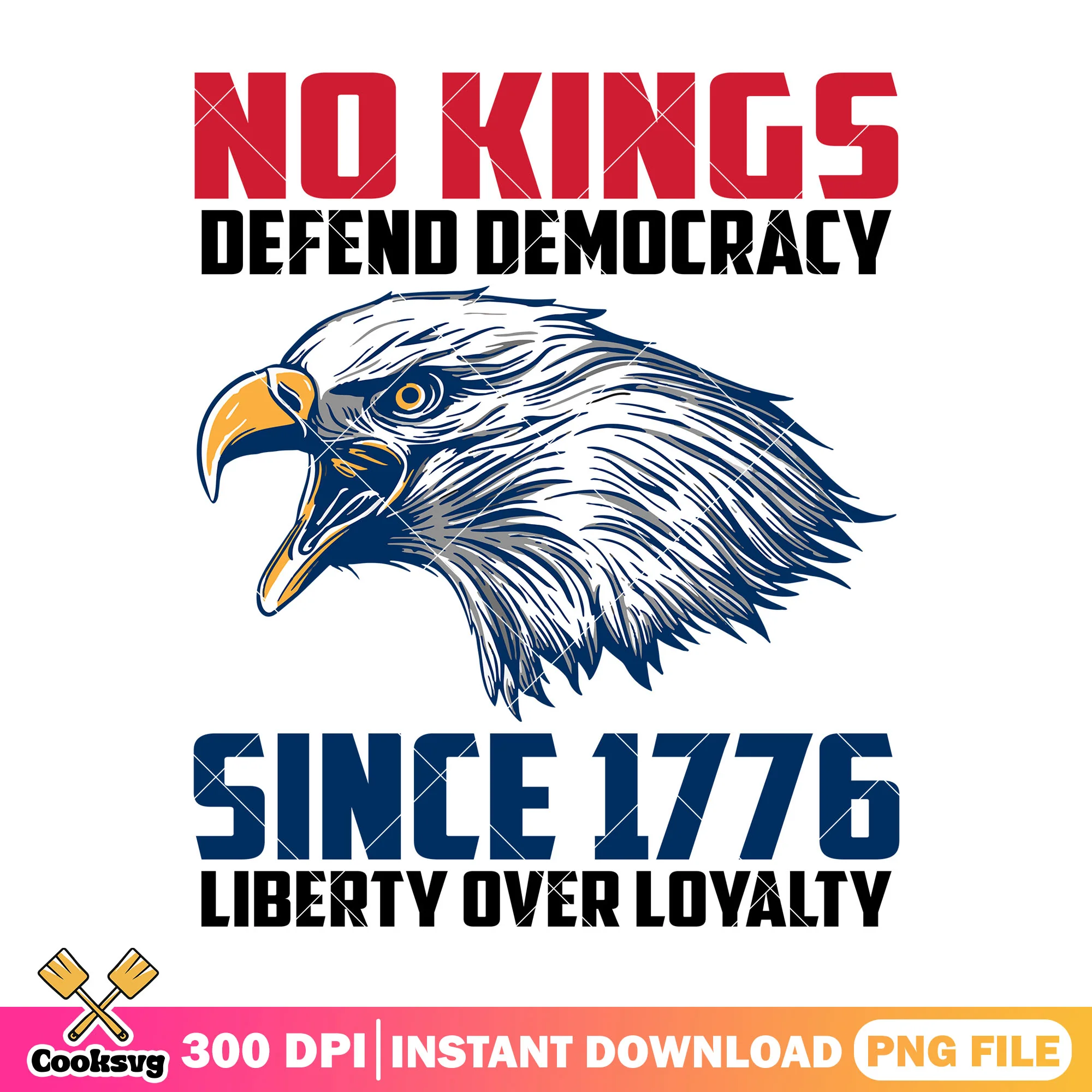 No kings defend democracy png, no kings day png, no kings quote png