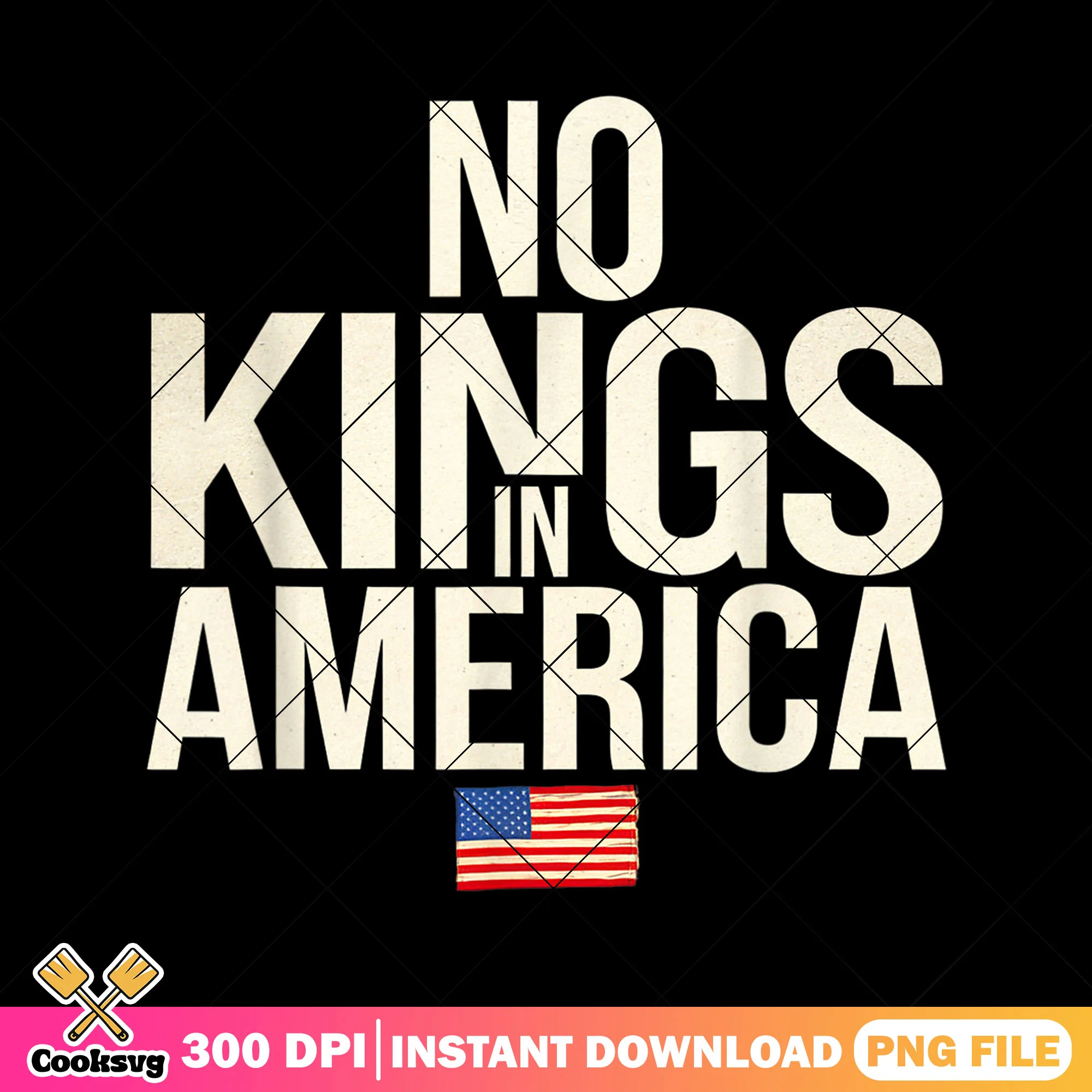 No kings in usa design png, no more kings png, no kings act png