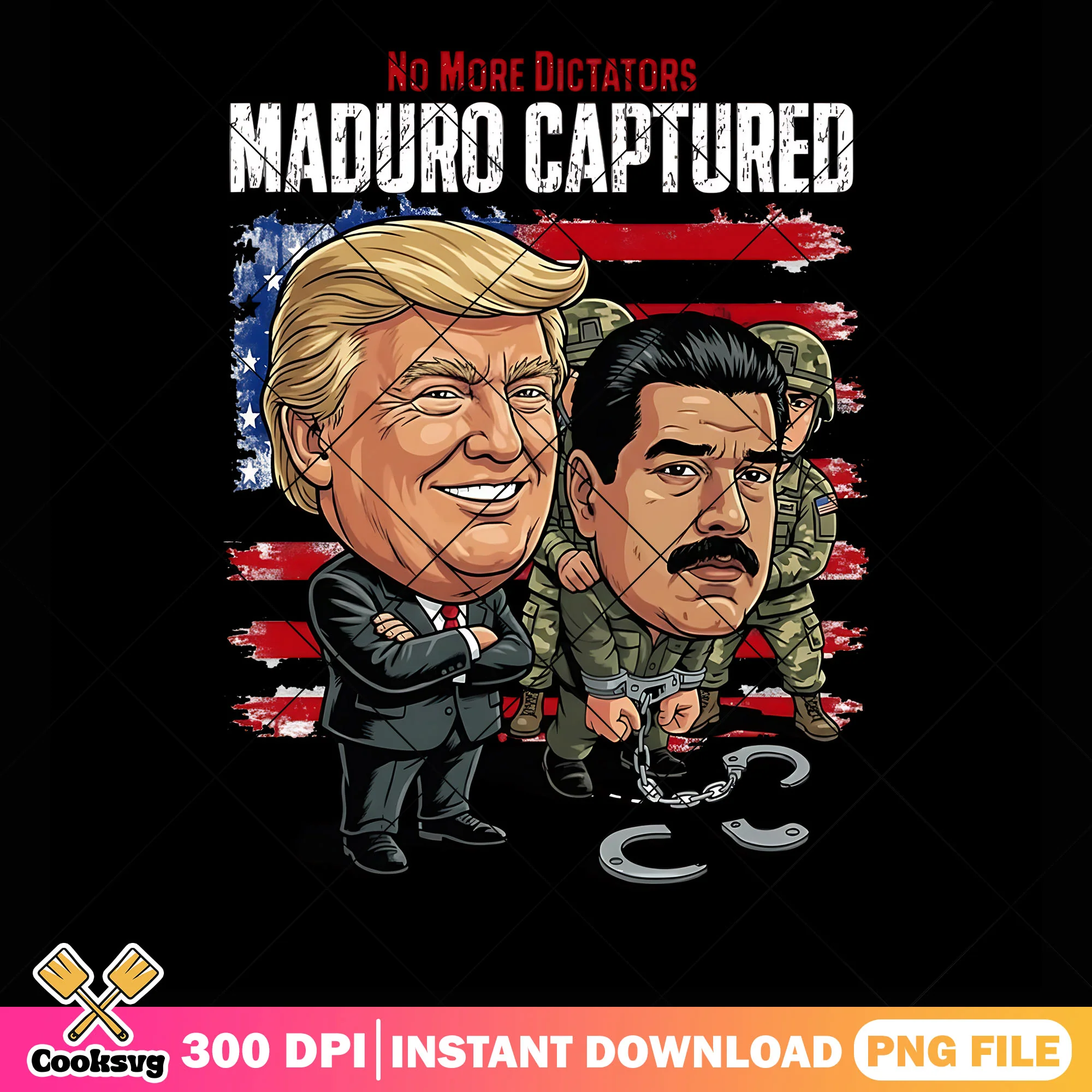 No more dictators png, donald j trump png, nicholas maduro png