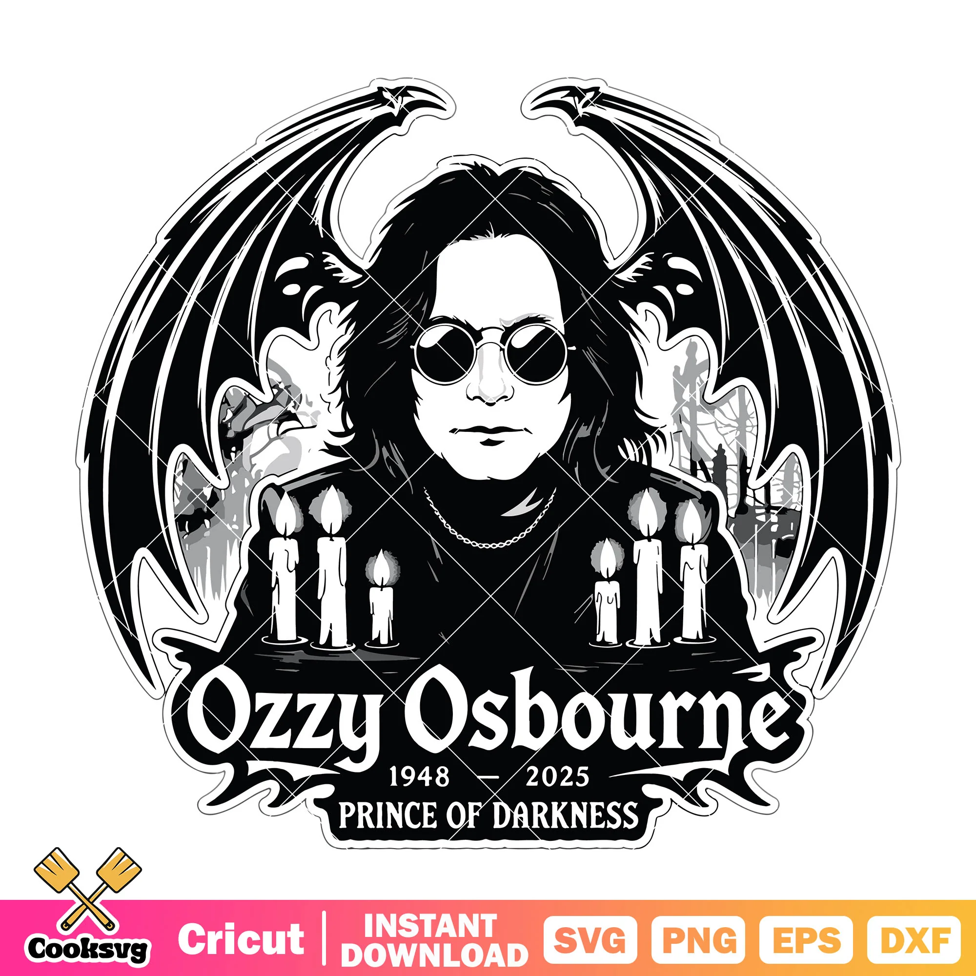 No more tour ozzy osbourne svg, ozzy 2025 svg, ozzy rock n roll svg