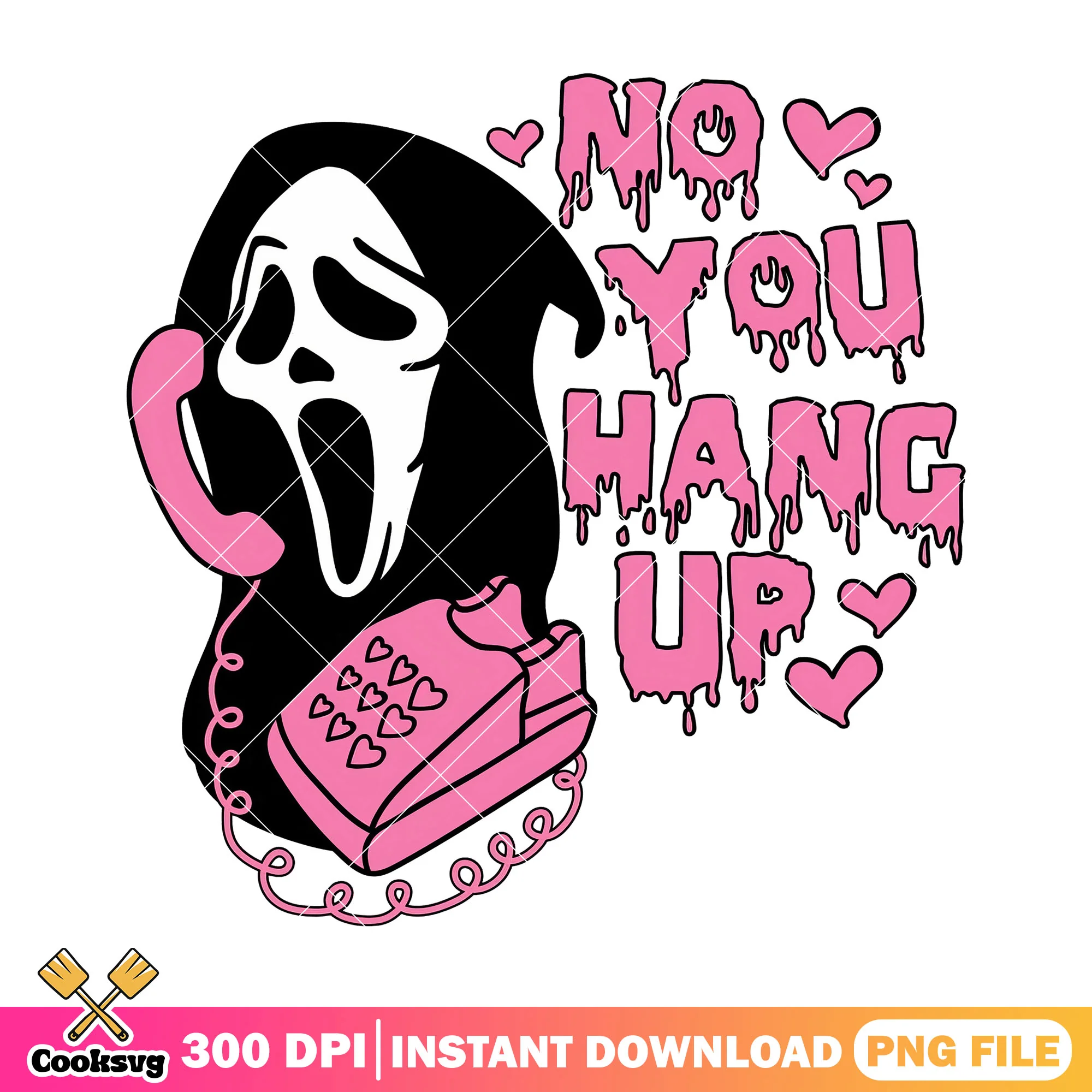 No you hang up png, ghost face costume png, halloween png