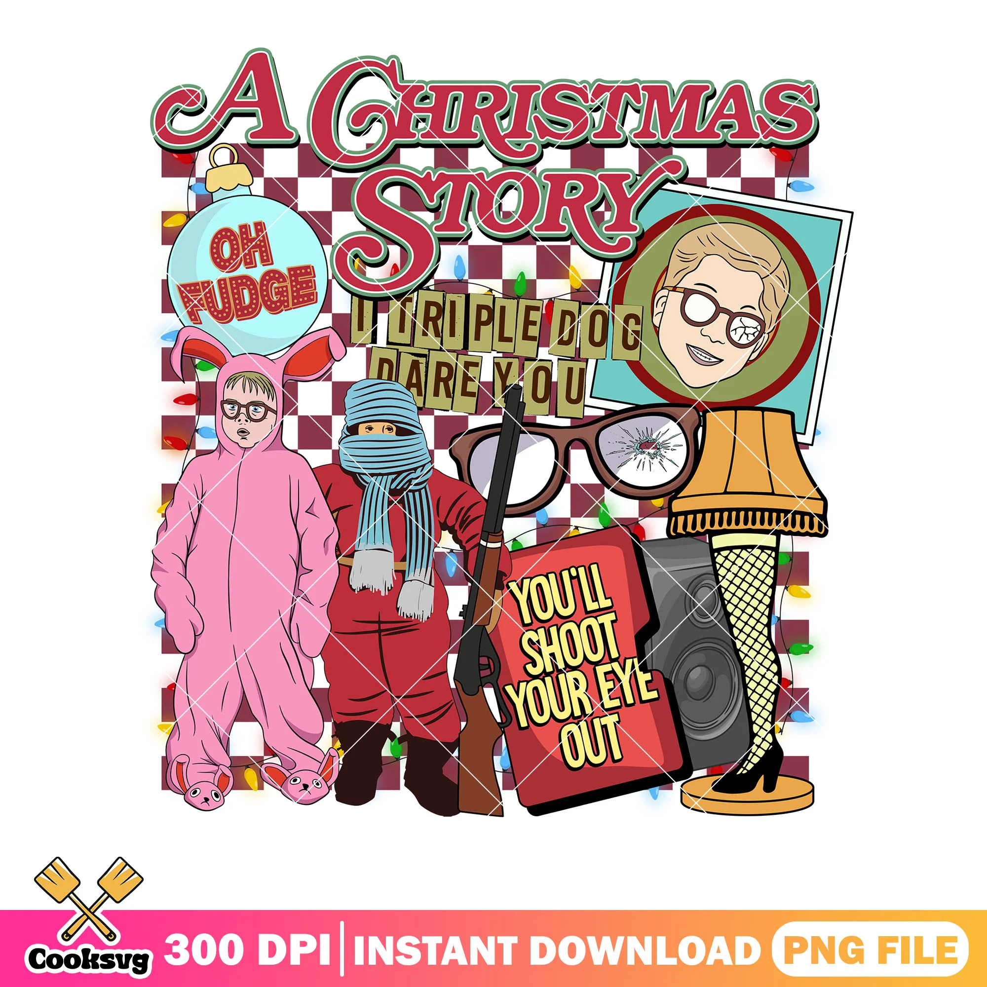 Oh fudge you shoot tour eye out png, xmas png, a story christmas png