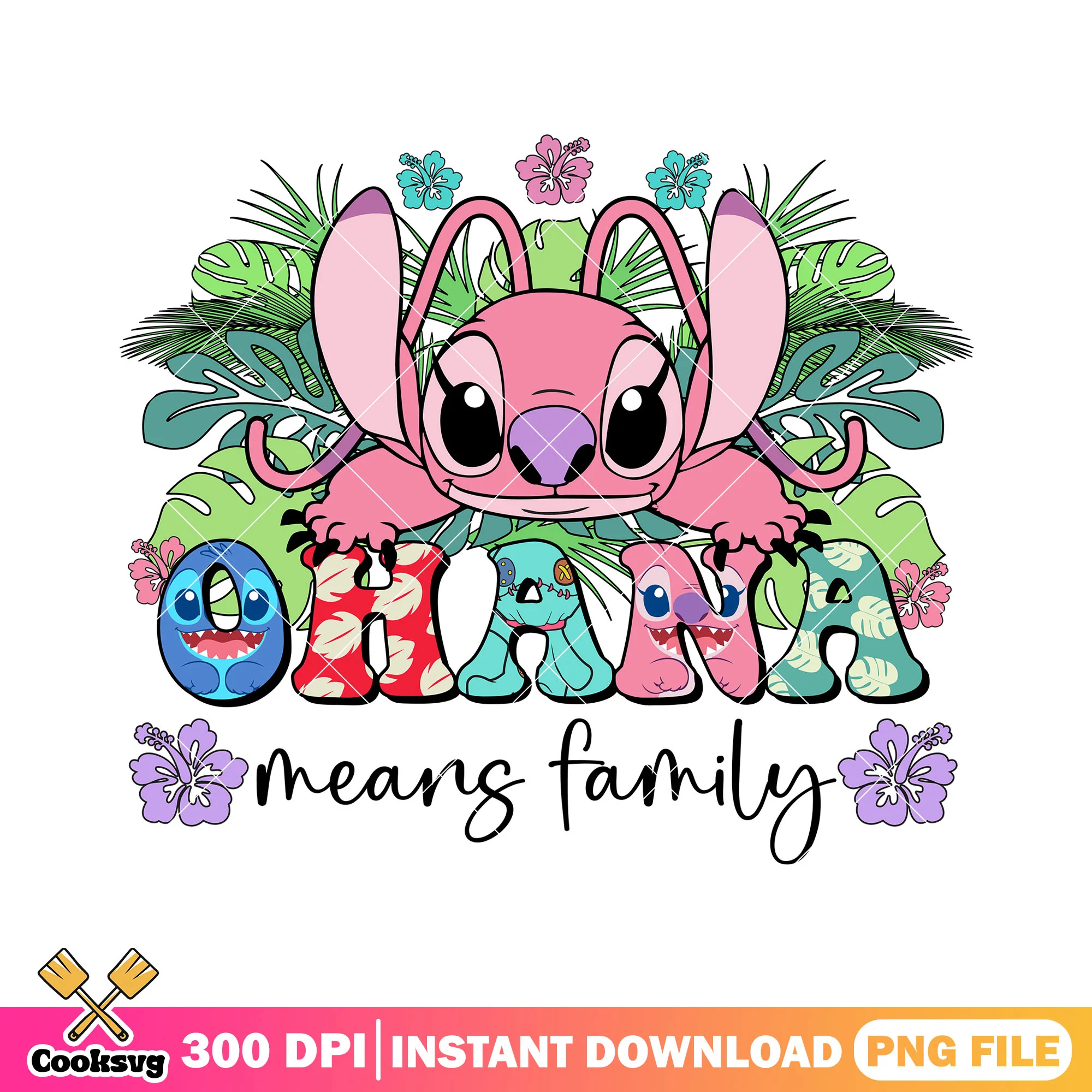 Ohana family and angel white png, ohana means family png, angel ohana png
