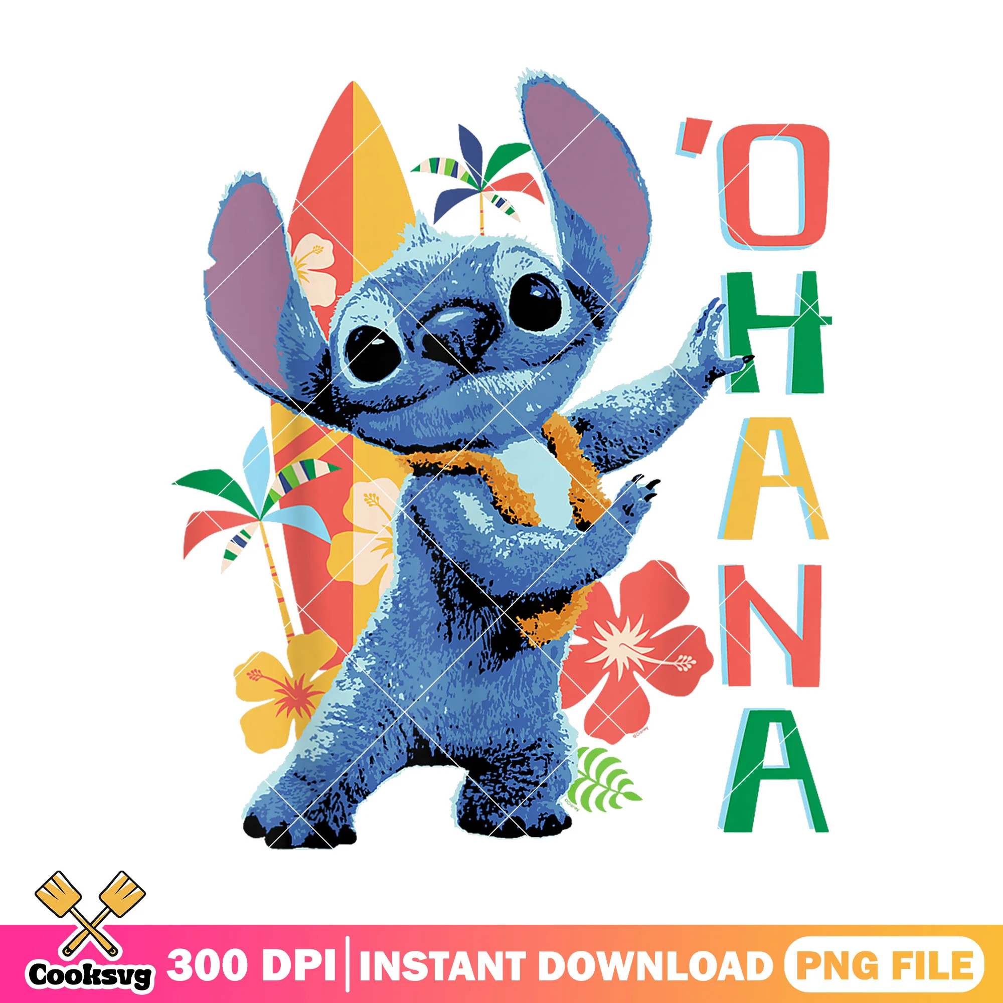 Ohana stitch and the beach png, stitch beach png, disney stitch png