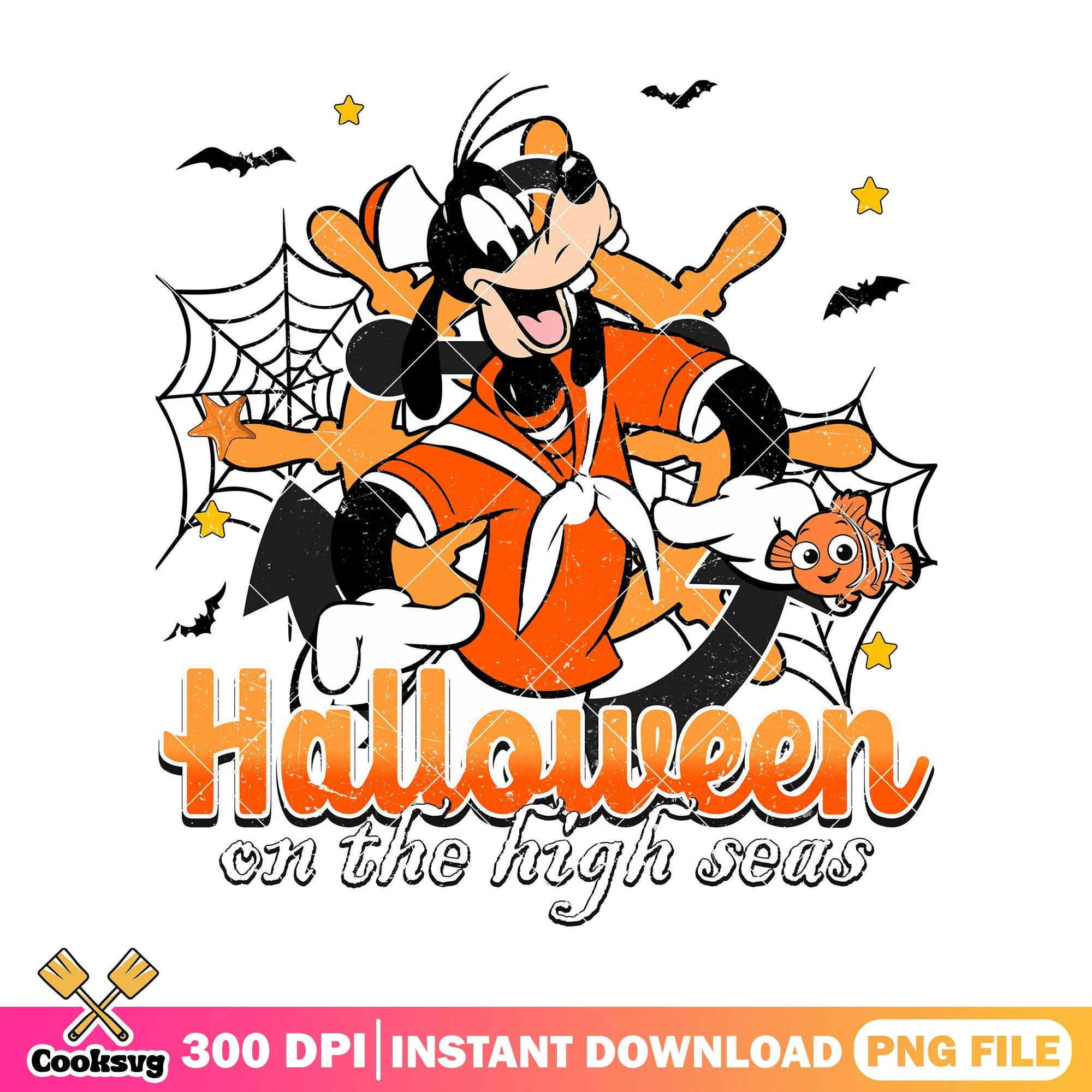 On the high seas pluto png, halloween cute png, goofy cute png