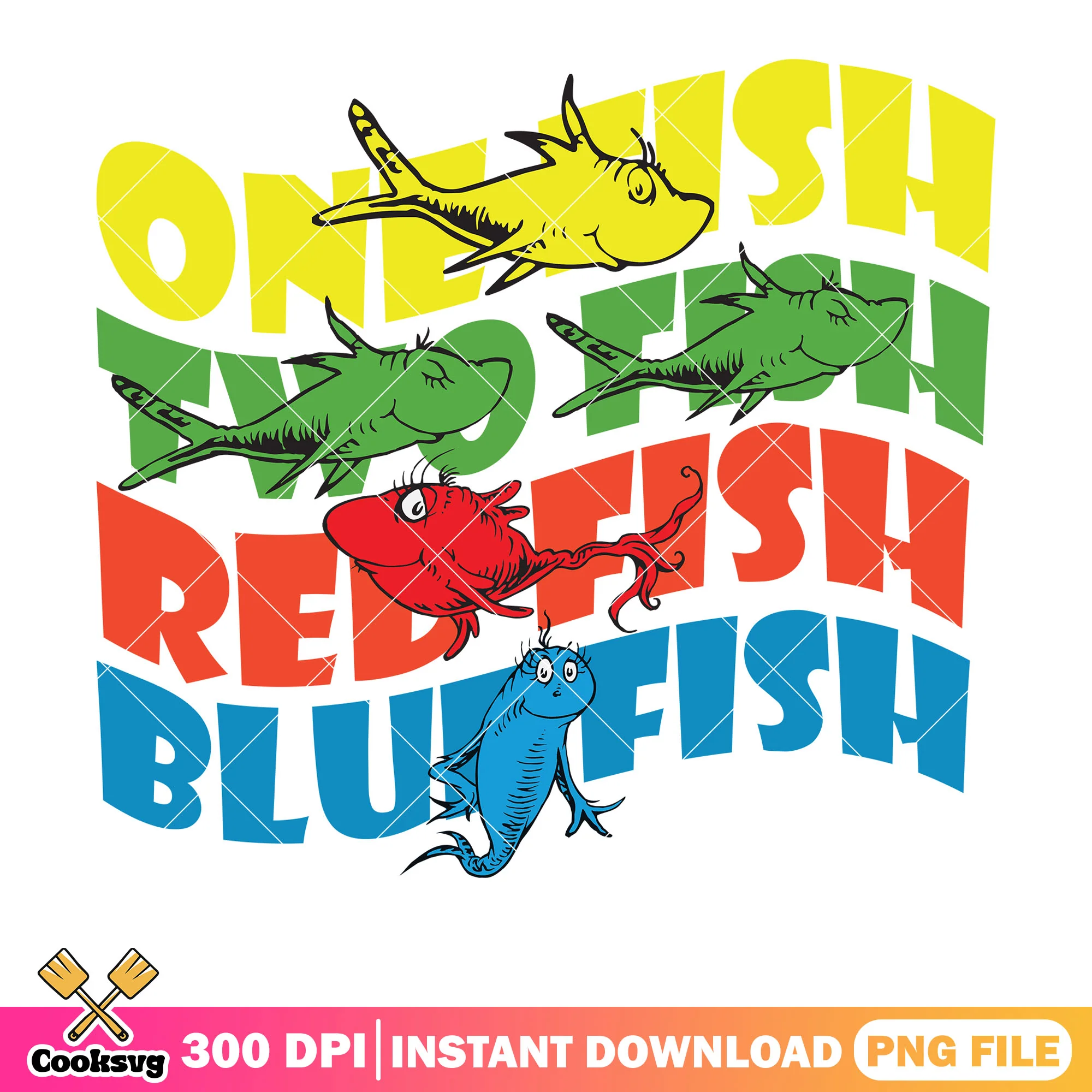 One fish two fish dr seuss file png, dr seuss fish png, dr seuss png