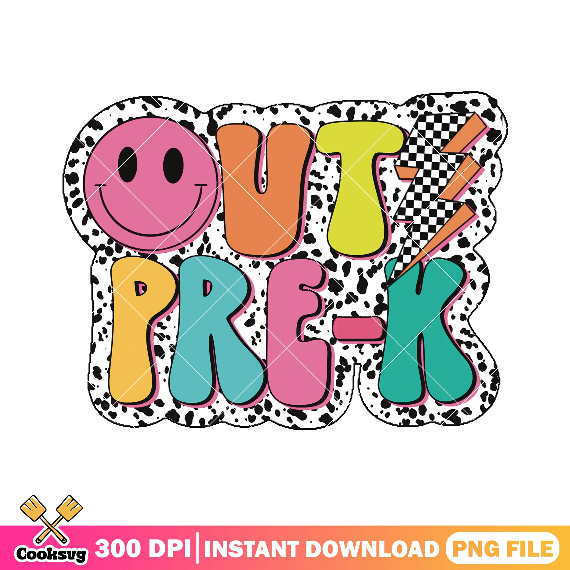 Out pre-k file design png, happy back to school png, smile icon png