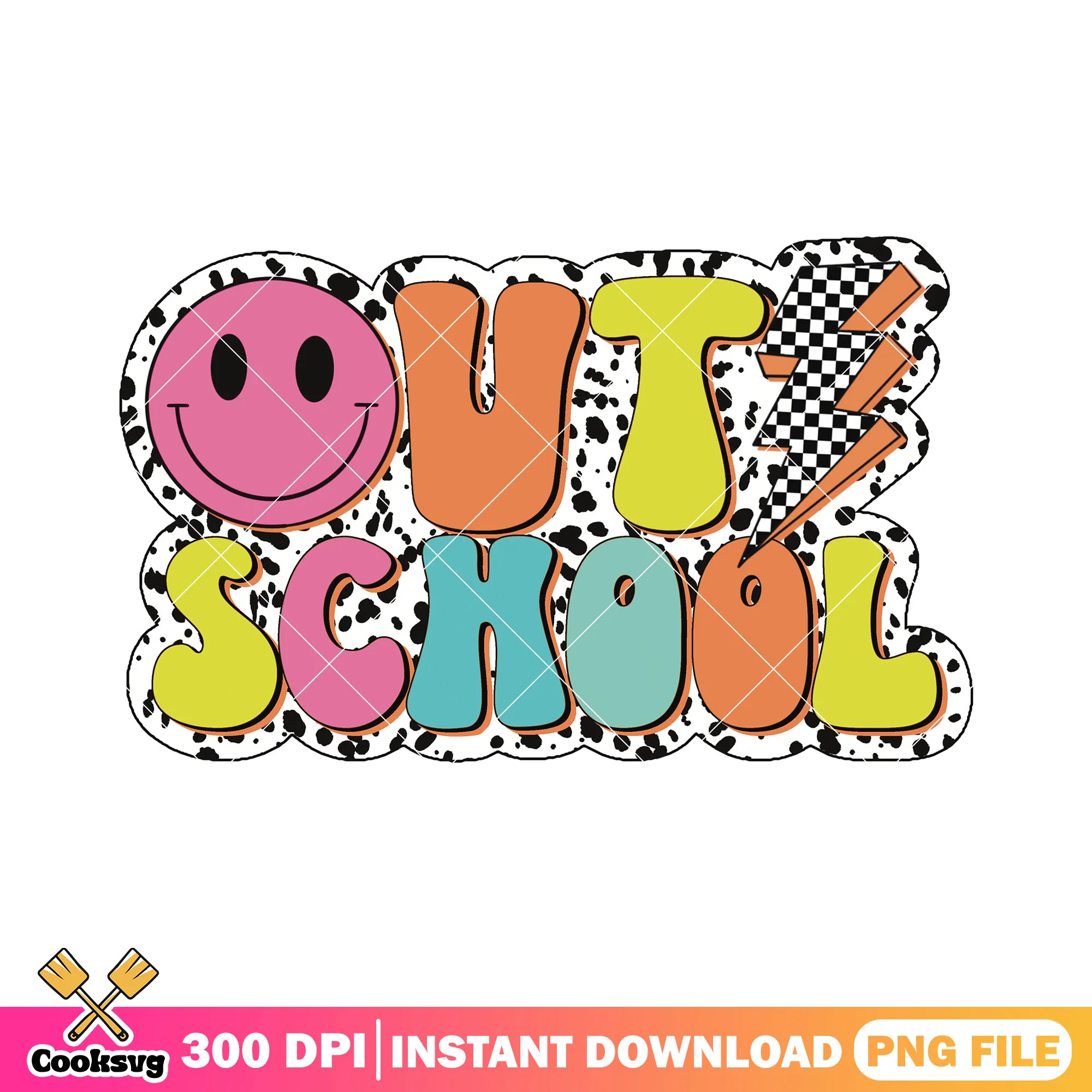 Out school file design png, happy back to school png, pink icon png