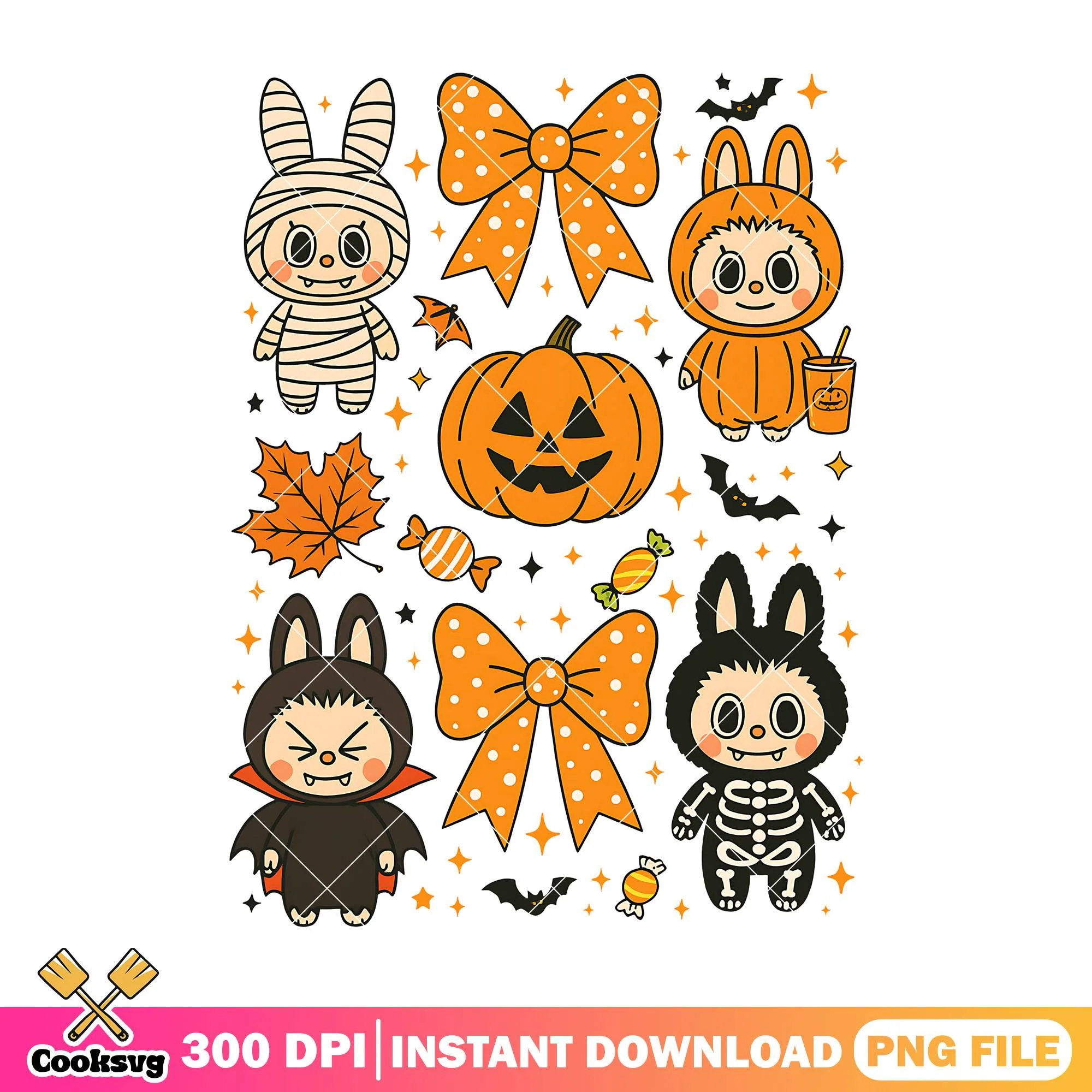 Outfits halloween labubu png, halloween labubu png, labubu costumes png