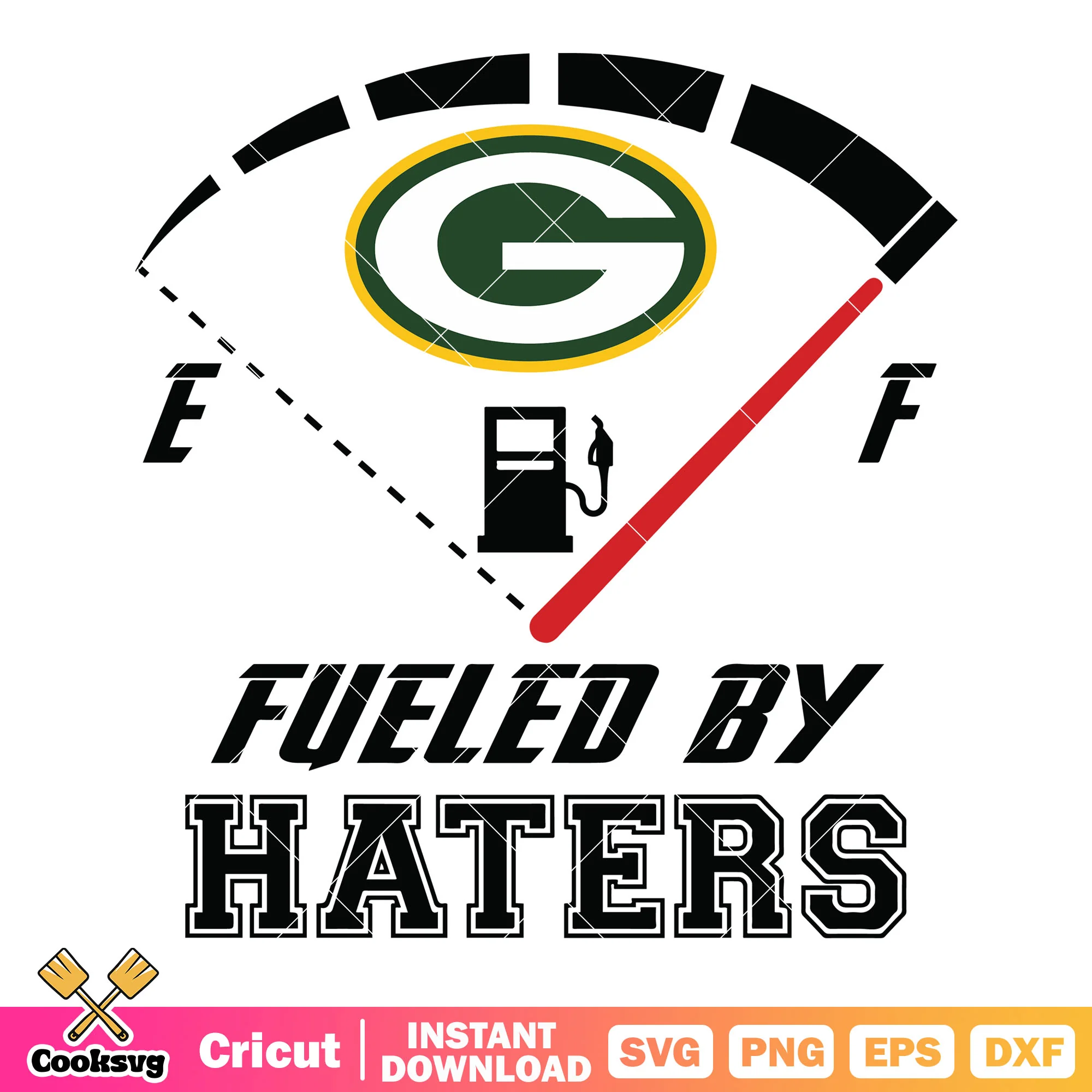 Packers fueled by haters G svg, nfl teams svg, wisconsin football svg