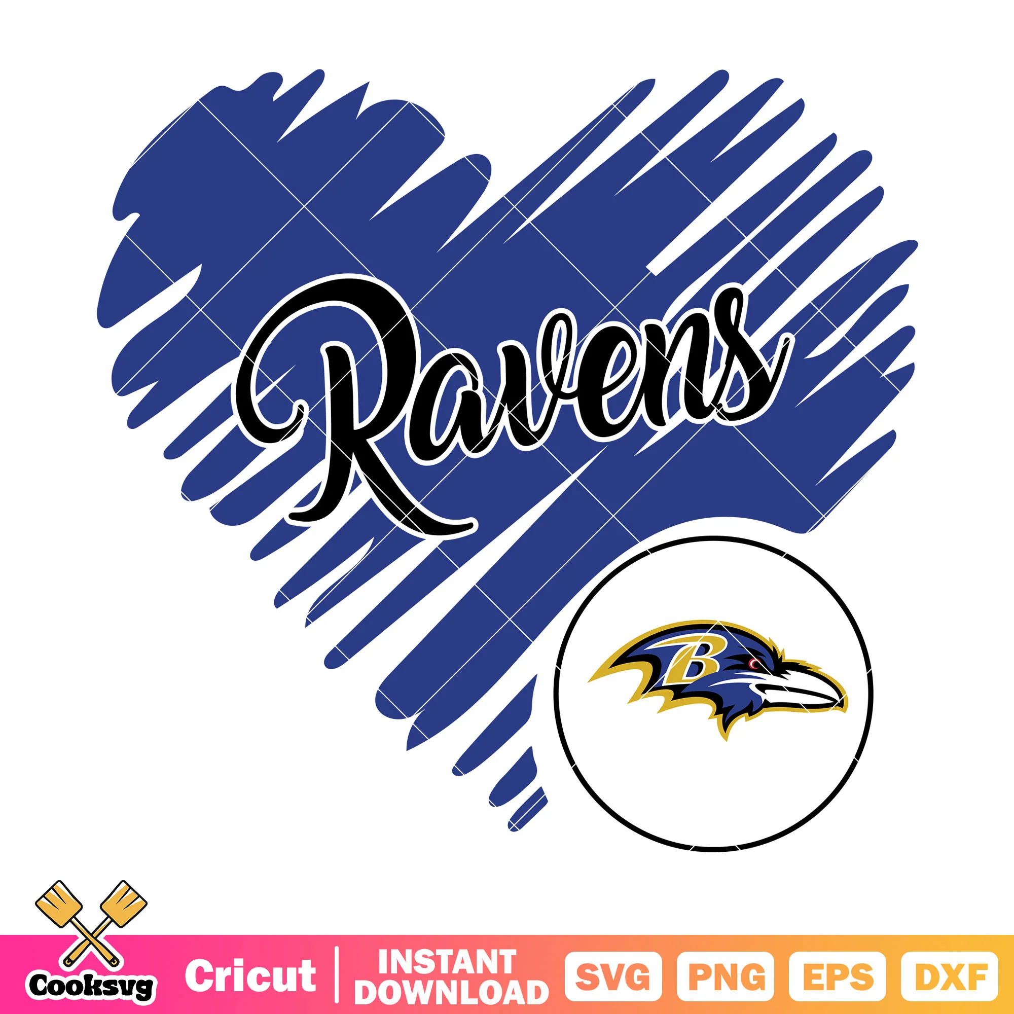 Paint heart ravents svg. baltimore ravens svg, blue falcon svg
