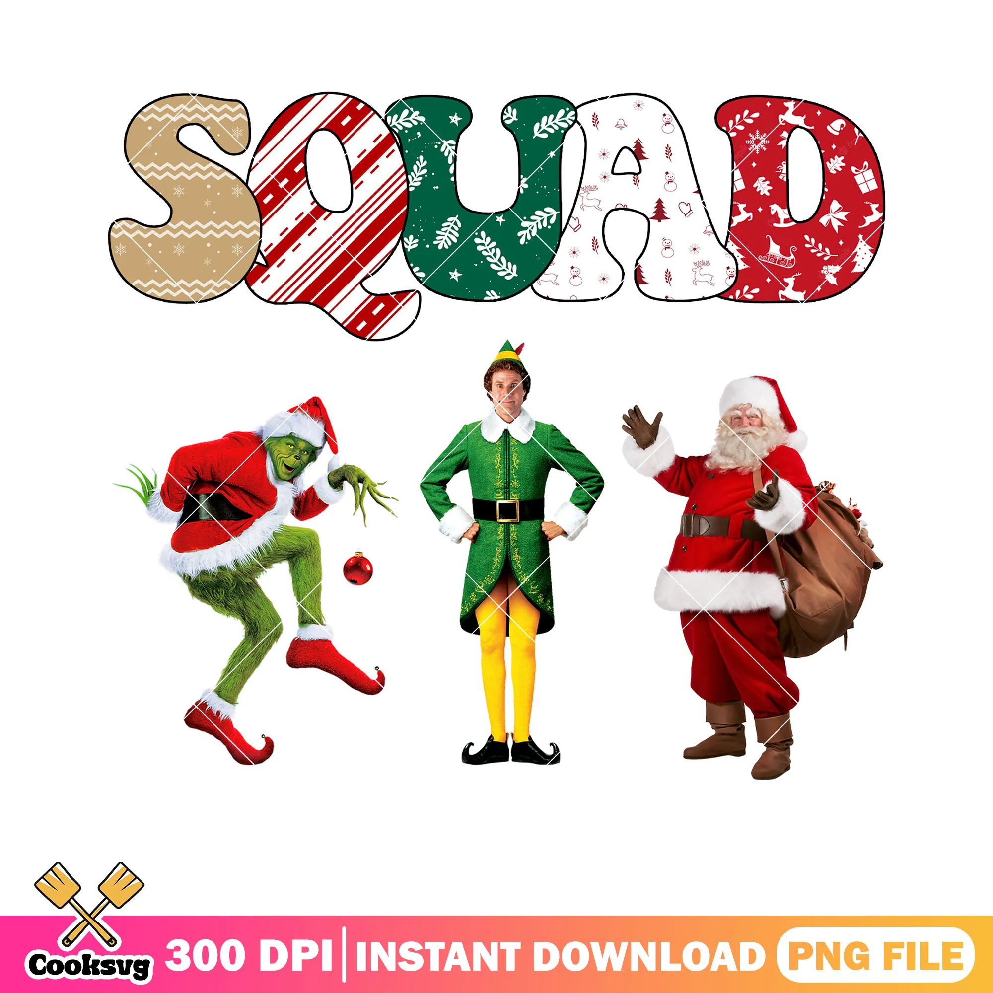 Panton squad christmas png, squad goal png, squad shirts png
