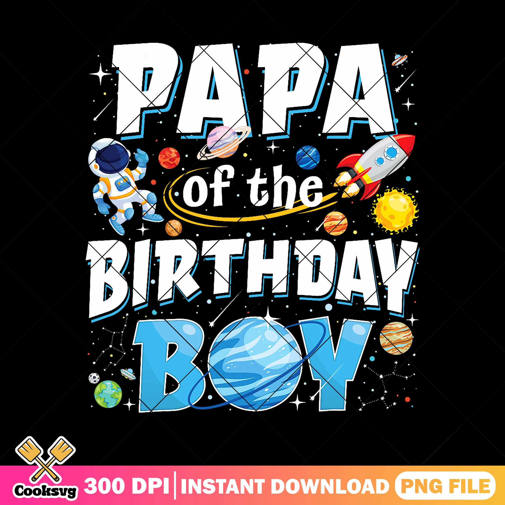 Papa of the birthday boy png, strange planet birthday png, funny dad png