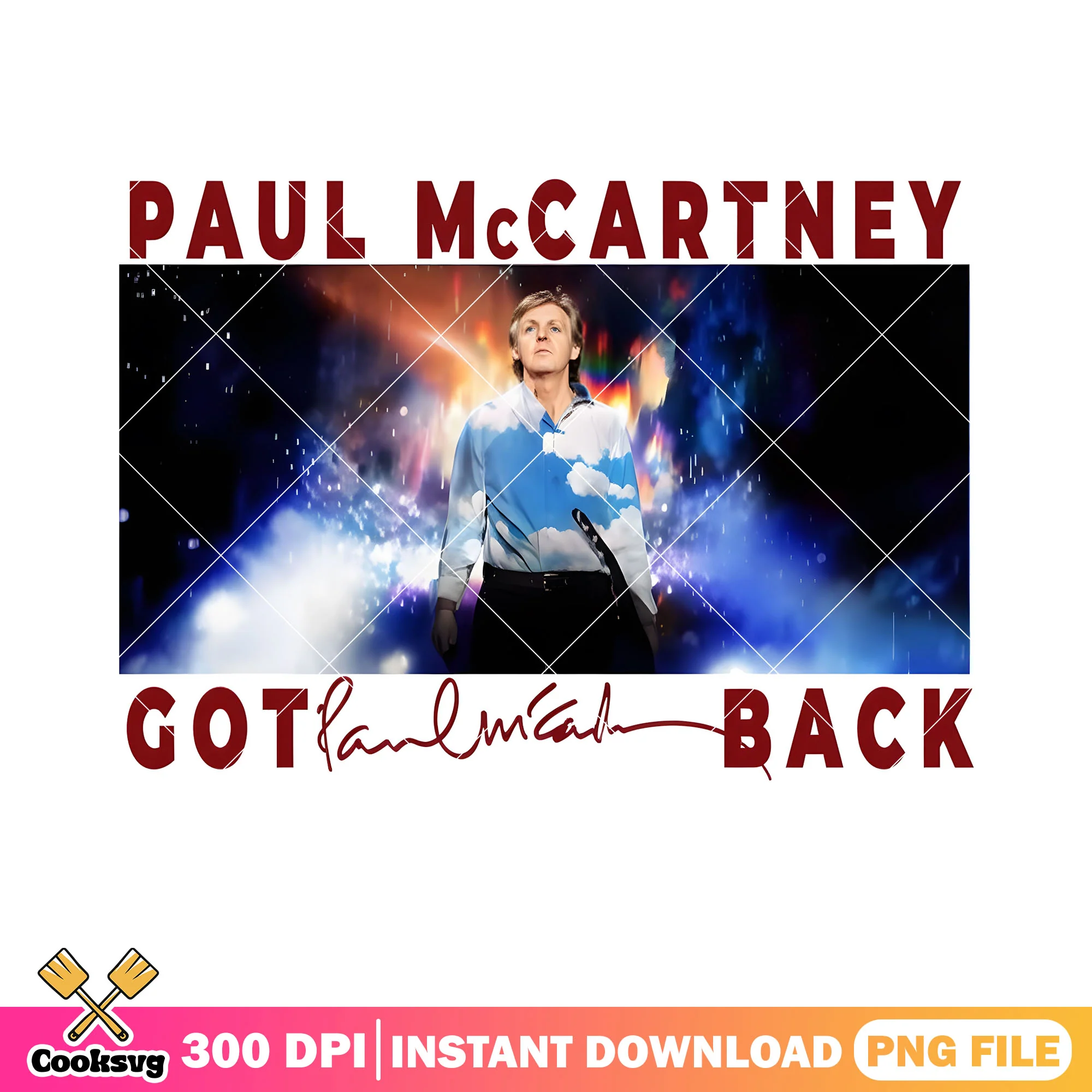 Paul Mccartney got back png, got back tour png, paul mccartney png