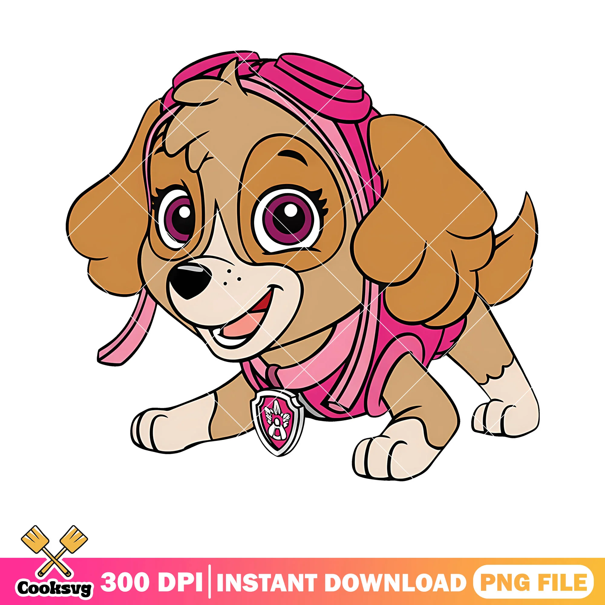 Paw patrol rescue dog png, cockkapoo png, cartoon fot kid png