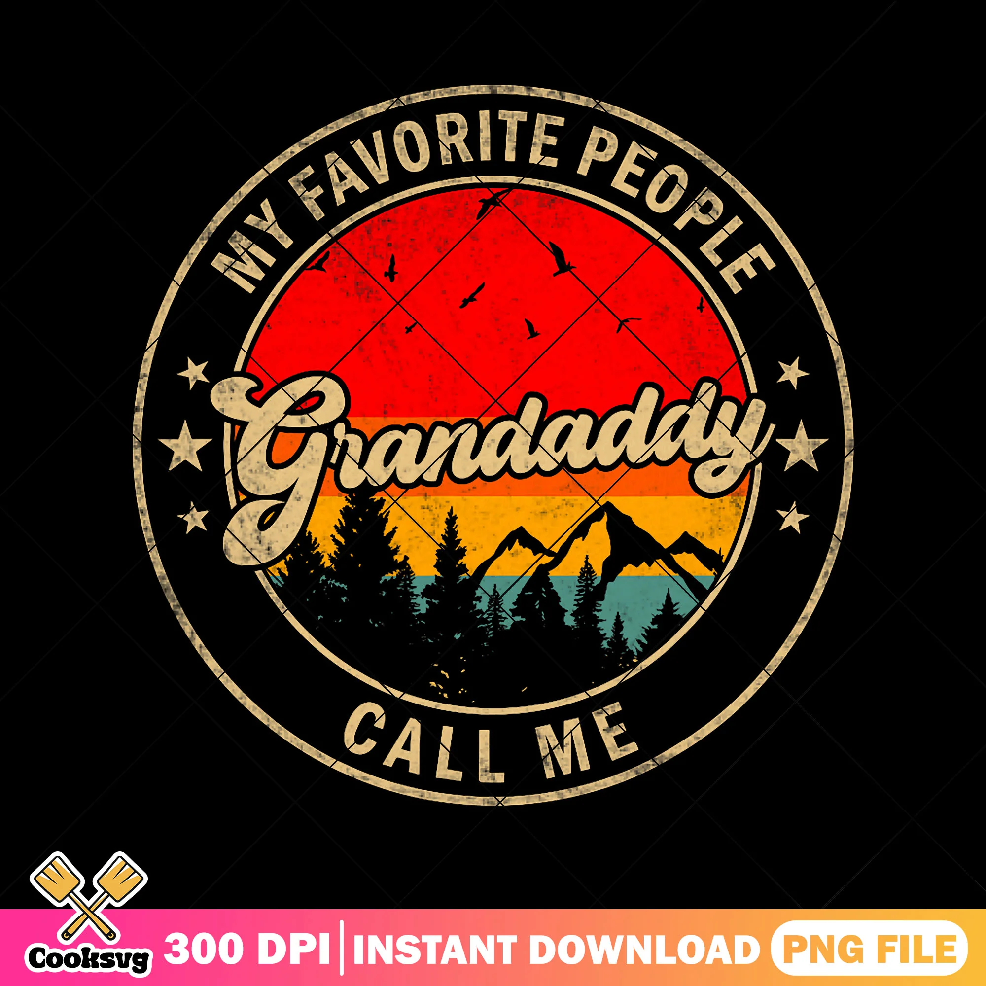 People grandaddy call me png, retro vintage png, happy fathers day png